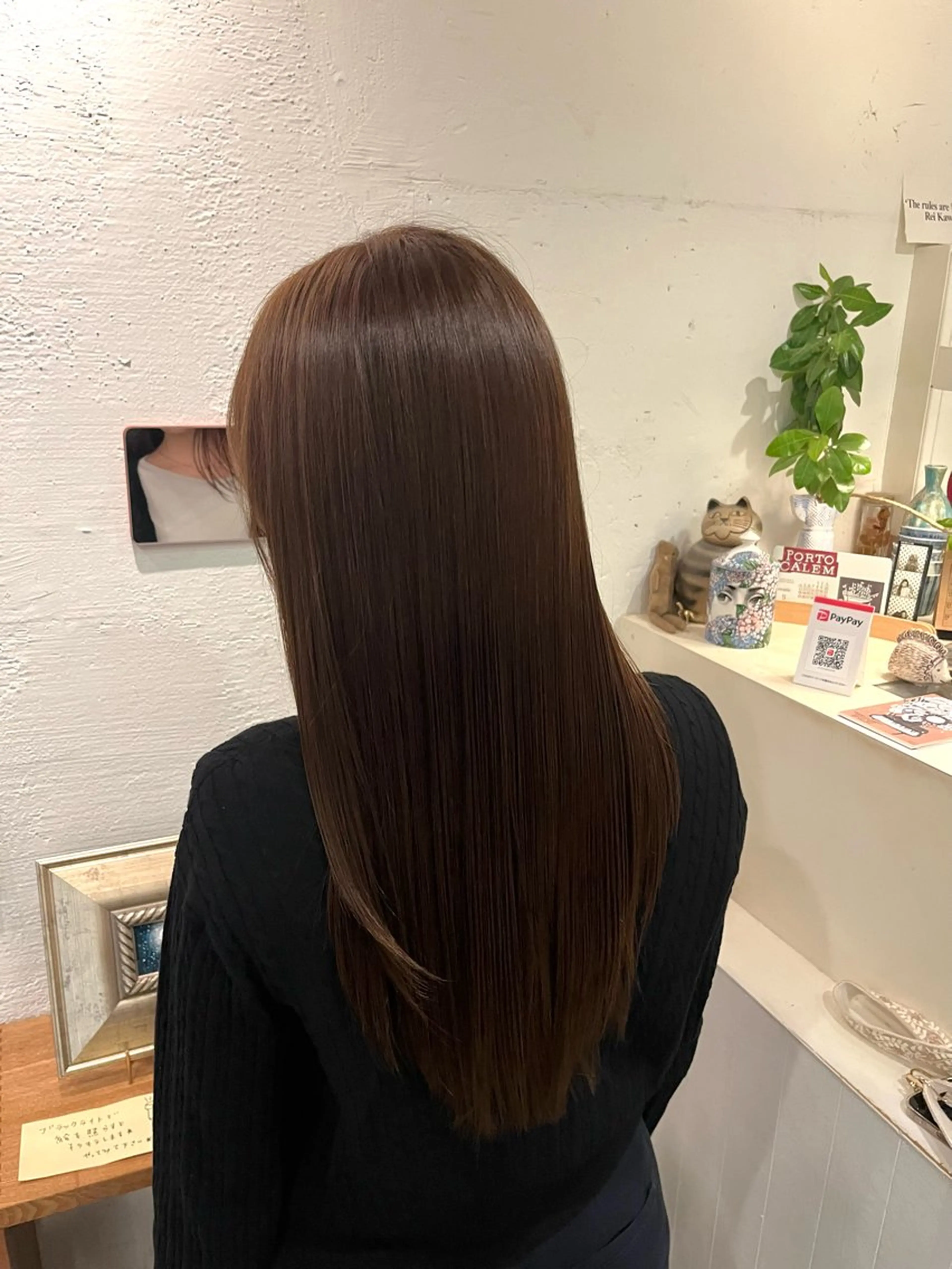 ロング カラー 透明感カラー ヘアカラー 栗林 惟のヘアスタイル