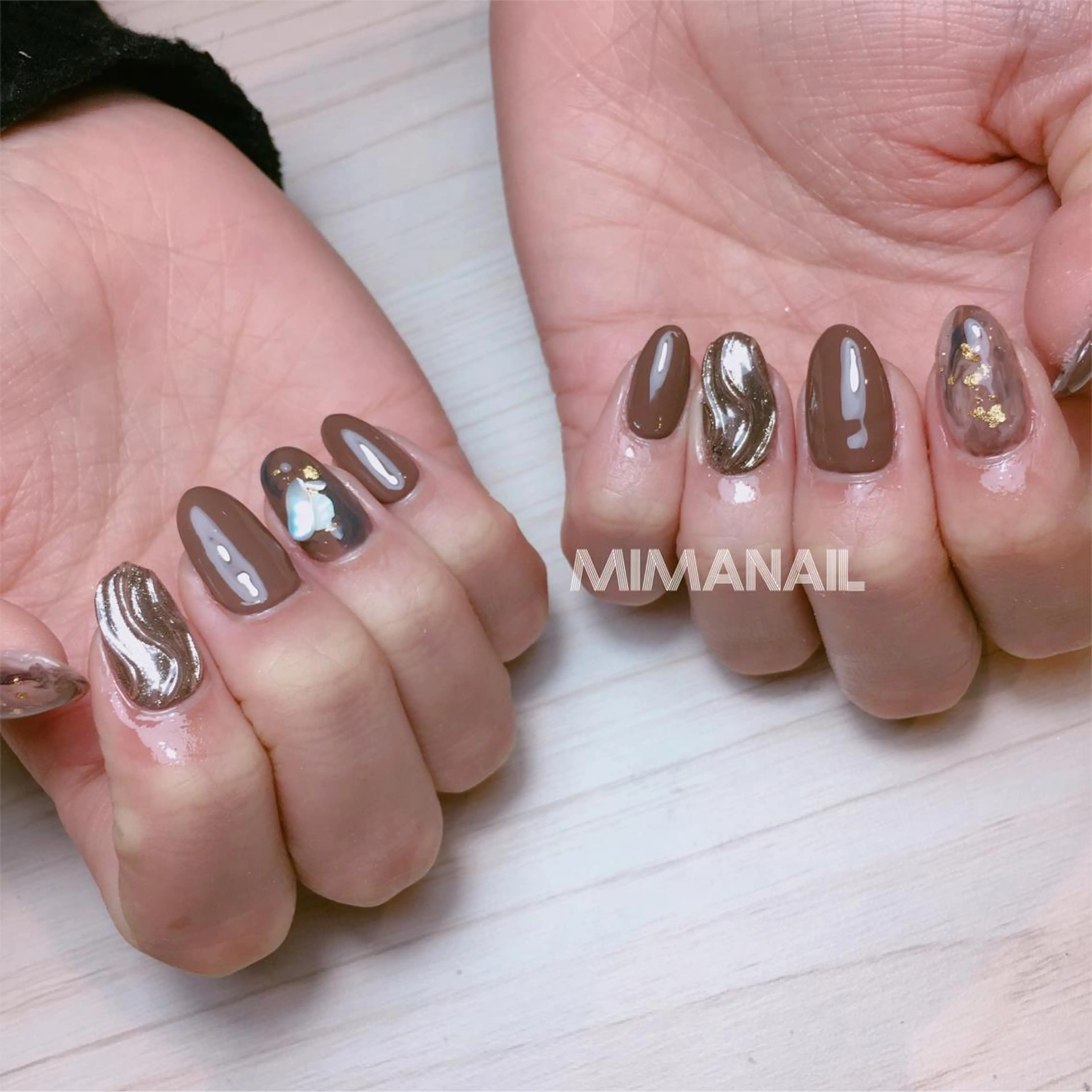 ネイル ニュアンスネイル mima nailのネイルデザイン