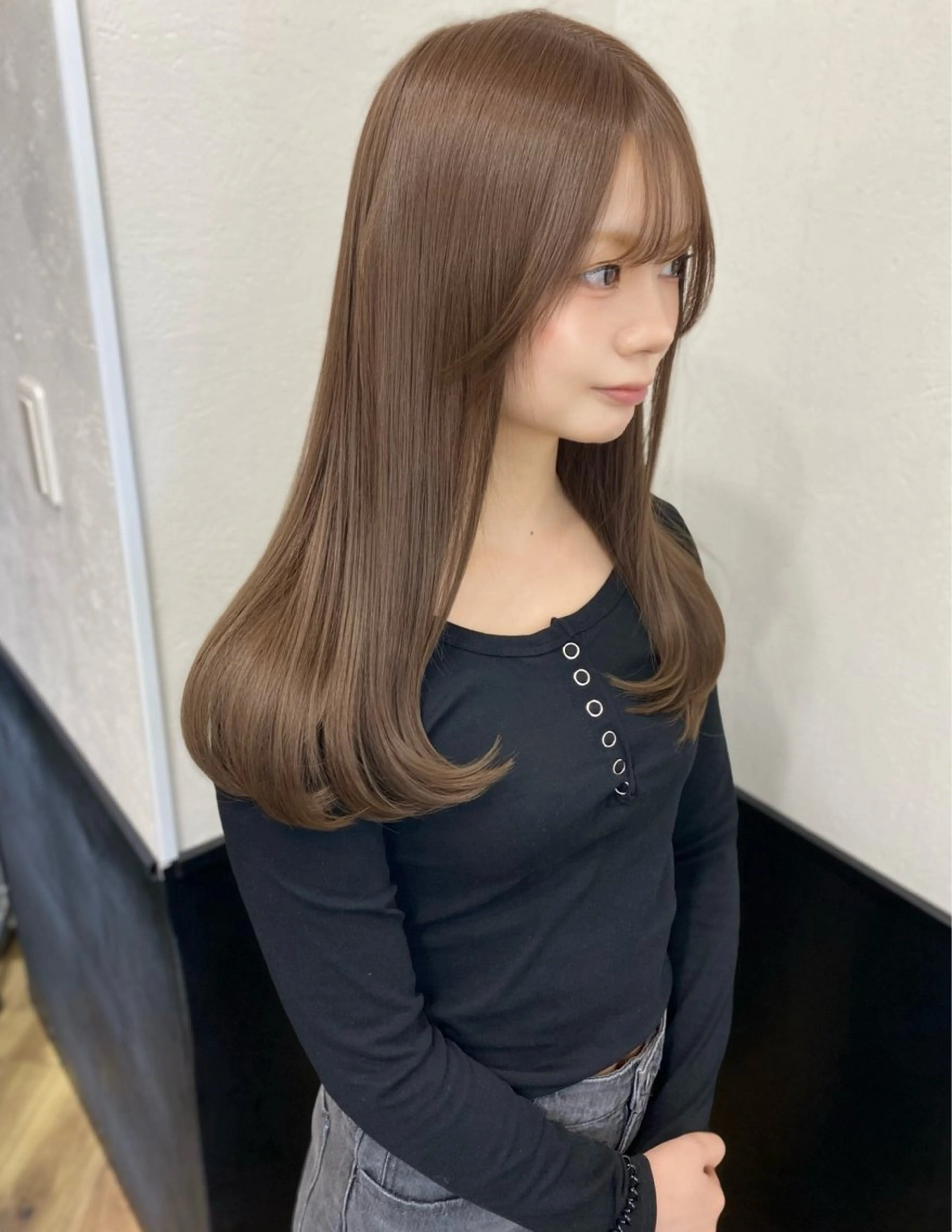 ロング カラー 渋谷🖤 艶髪🖤透明感カラーのヘアスタイル