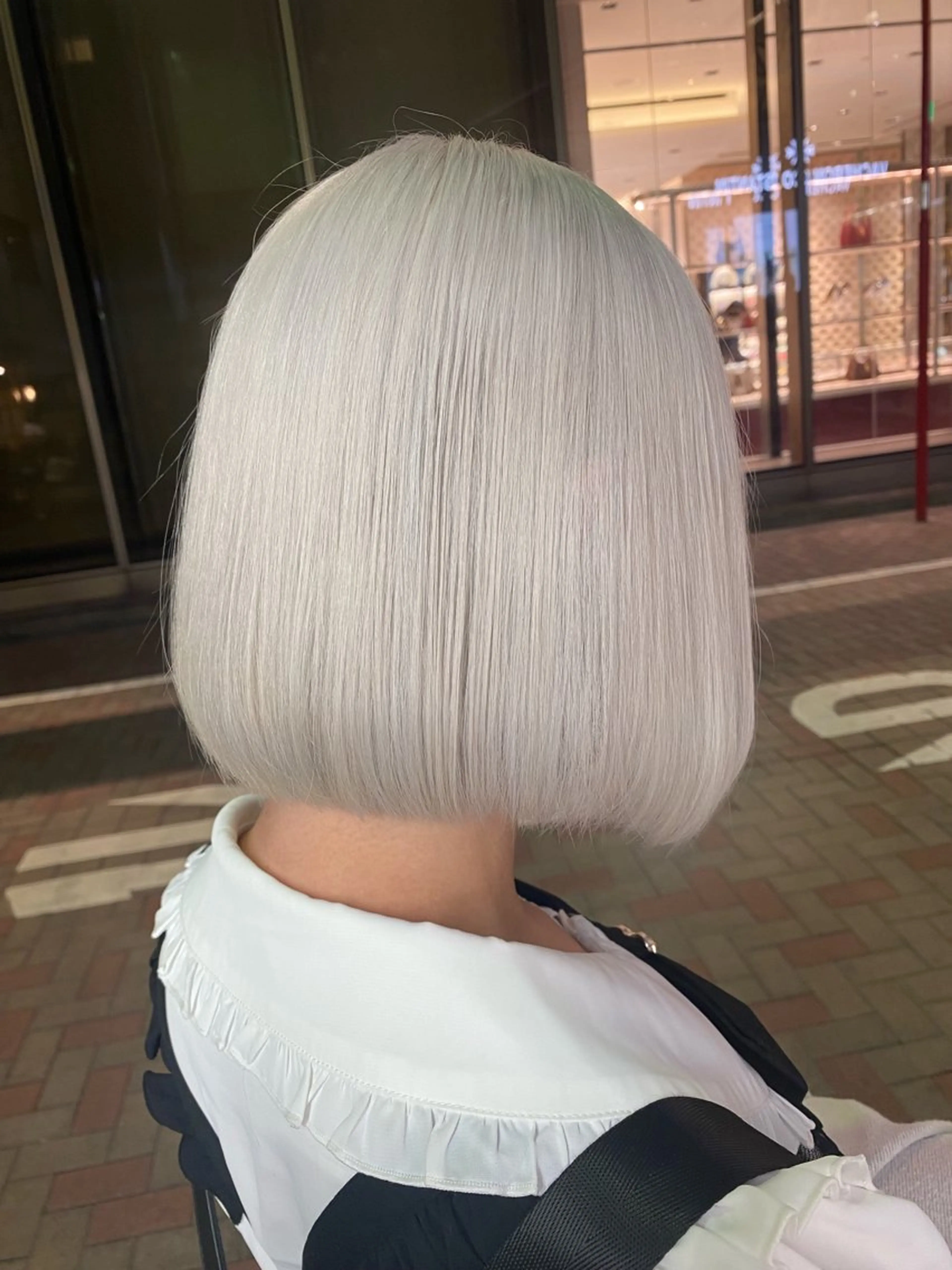 ミディアム 縮毛矯正 トリートメント 🩵ブリーチと ブリーチ矯正の人🩵のヘアスタイル