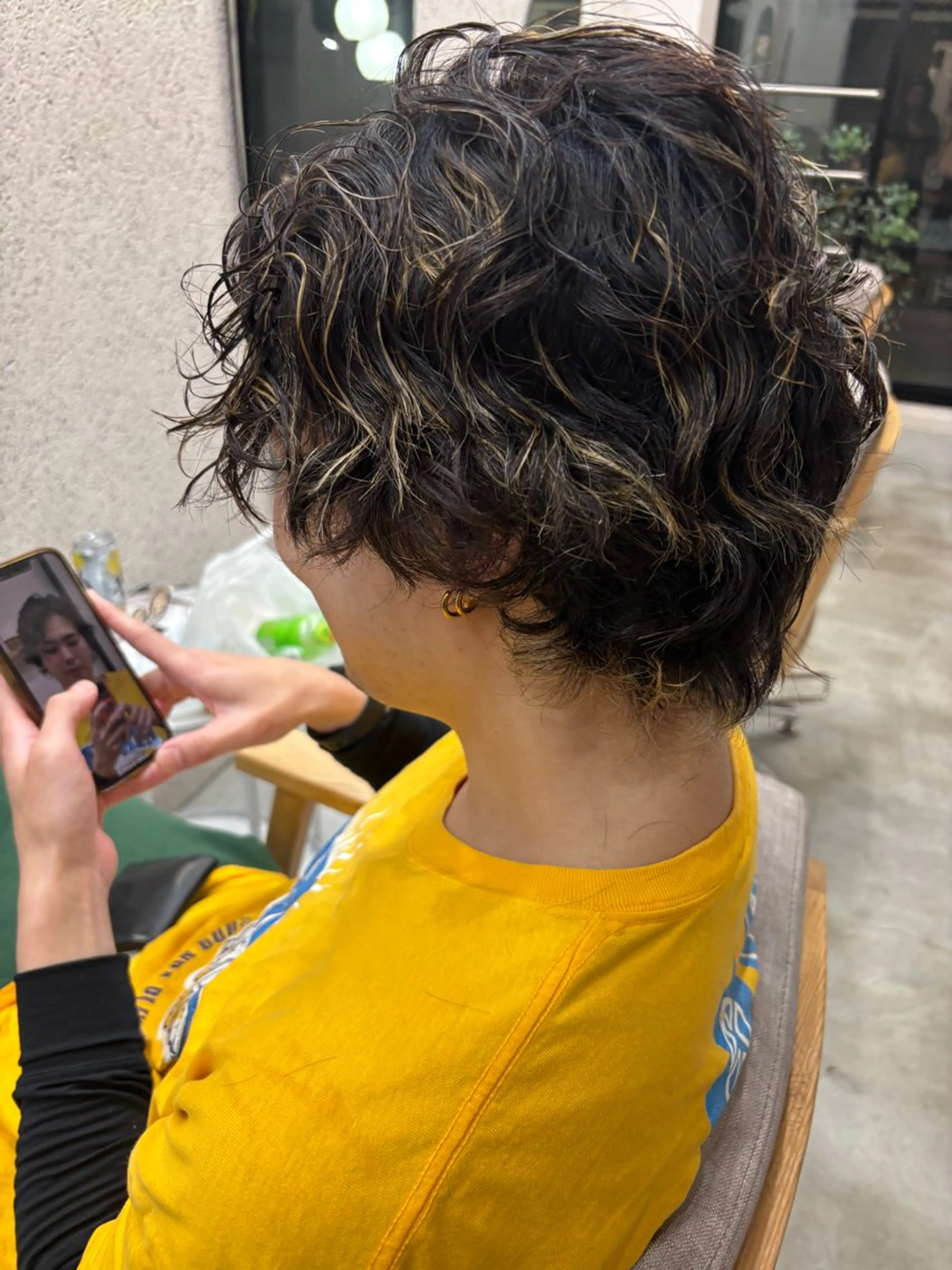 パーマ メンズ メンズパーマ イマイ リサのヘアスタイル