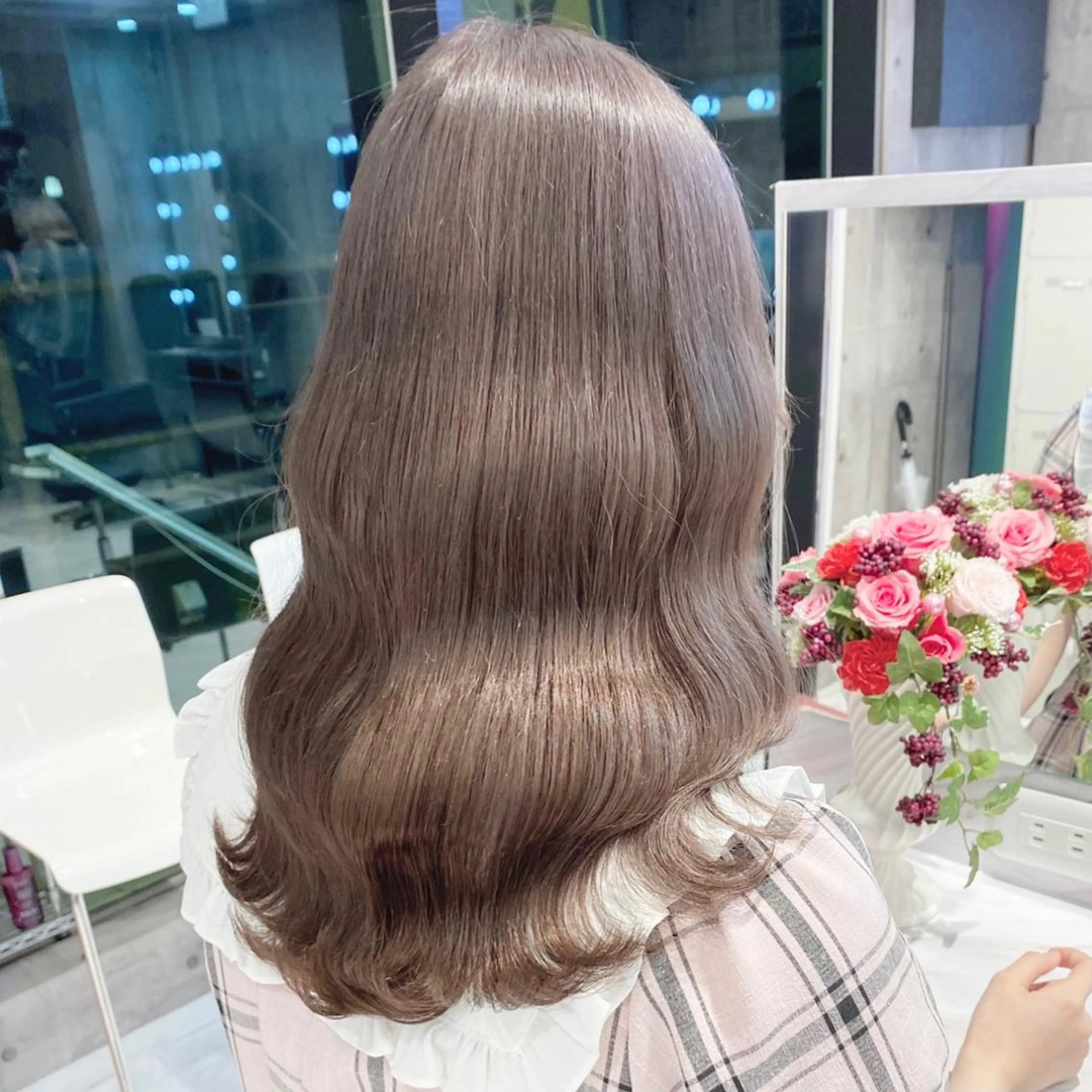 ミディアム カラー ヘアアレンジ メンズ キッズ お悩み解決美容師 💐AMIのヘアスタイル
