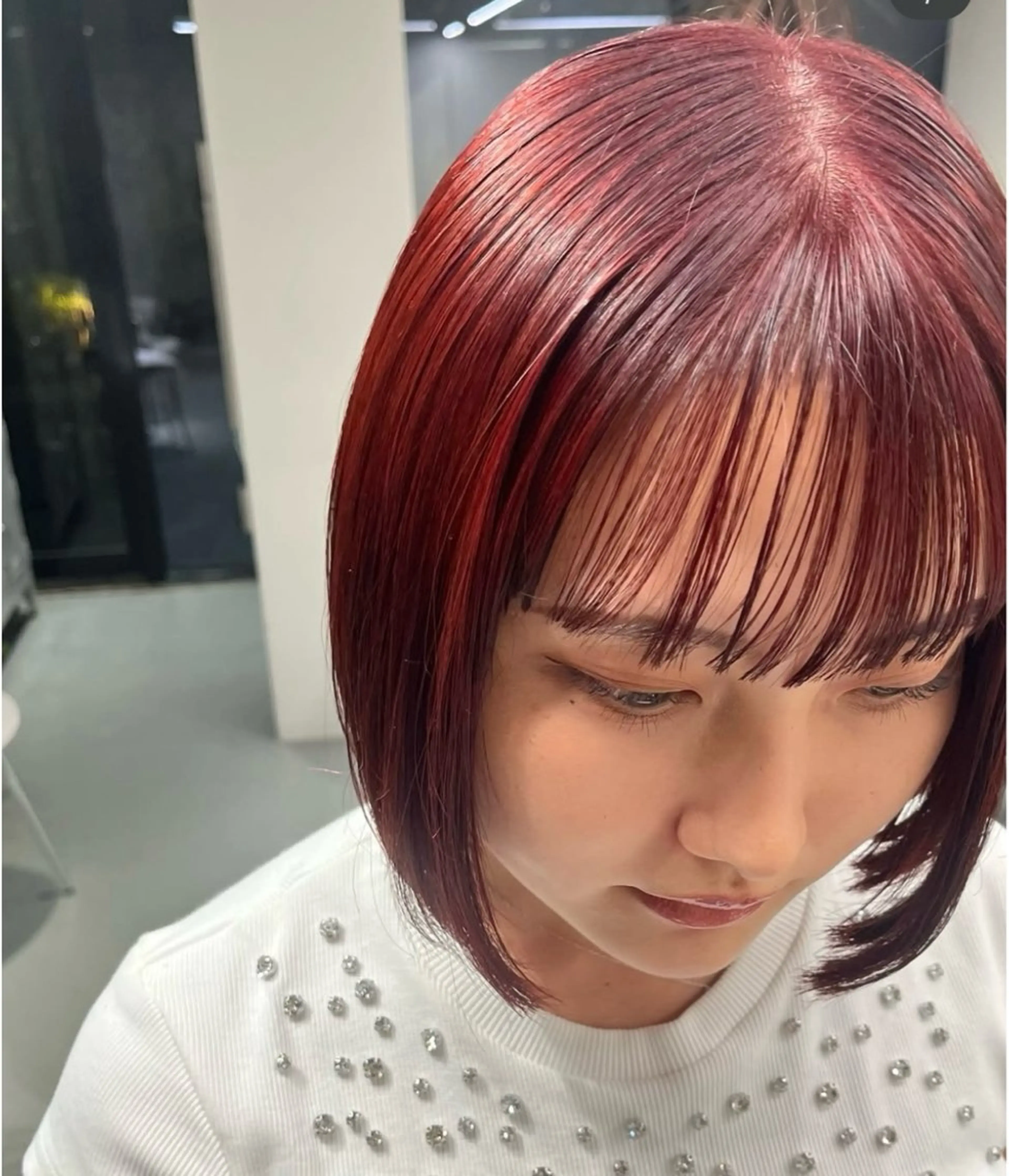 カラー ブリーチ ダブルカラー 艶ブリーチ/表参道 ハイトーン /実乃梨のヘアスタイル