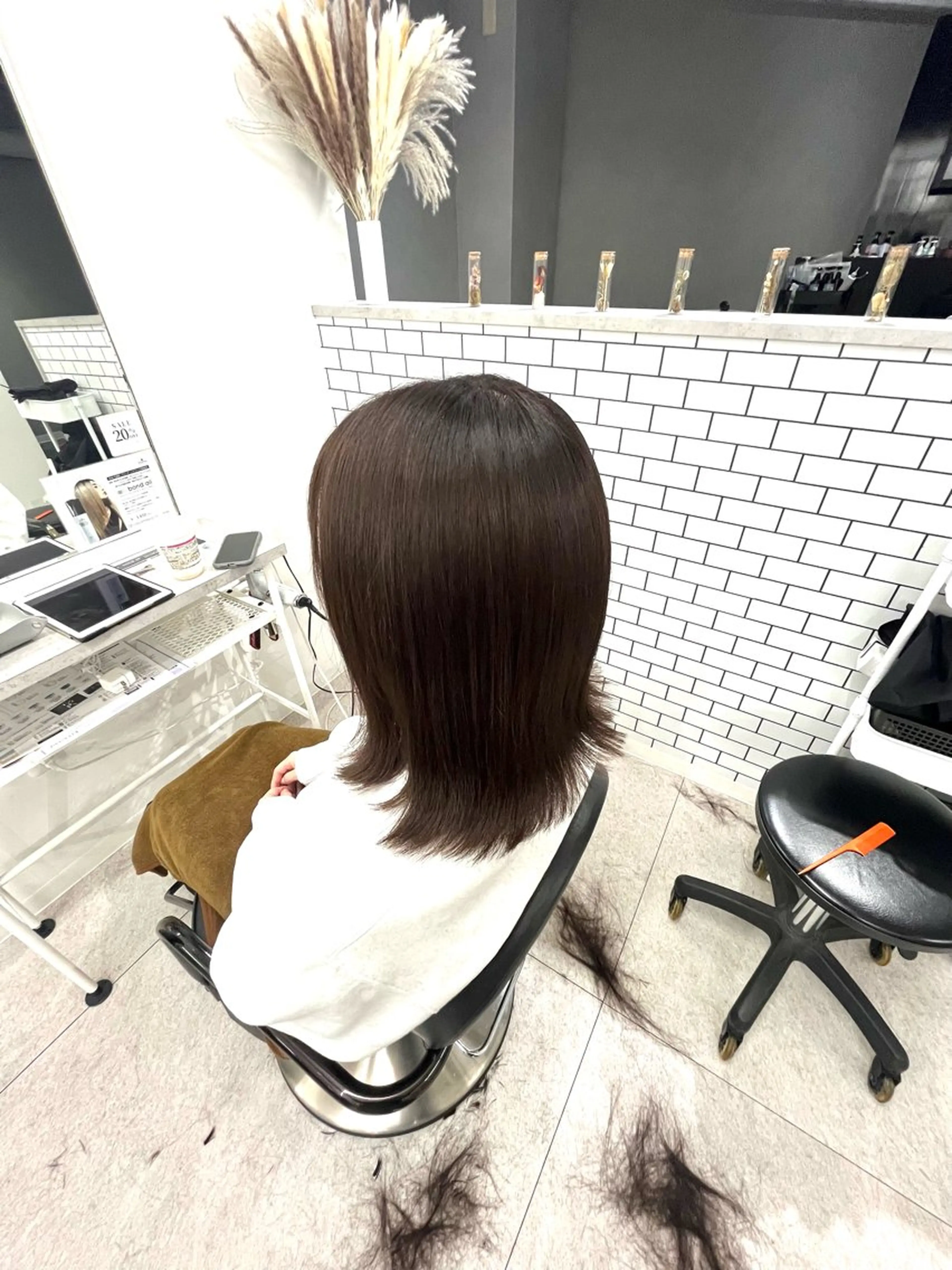 ミディアム 艶カラー推し！ なかはらあかりのヘアスタイル