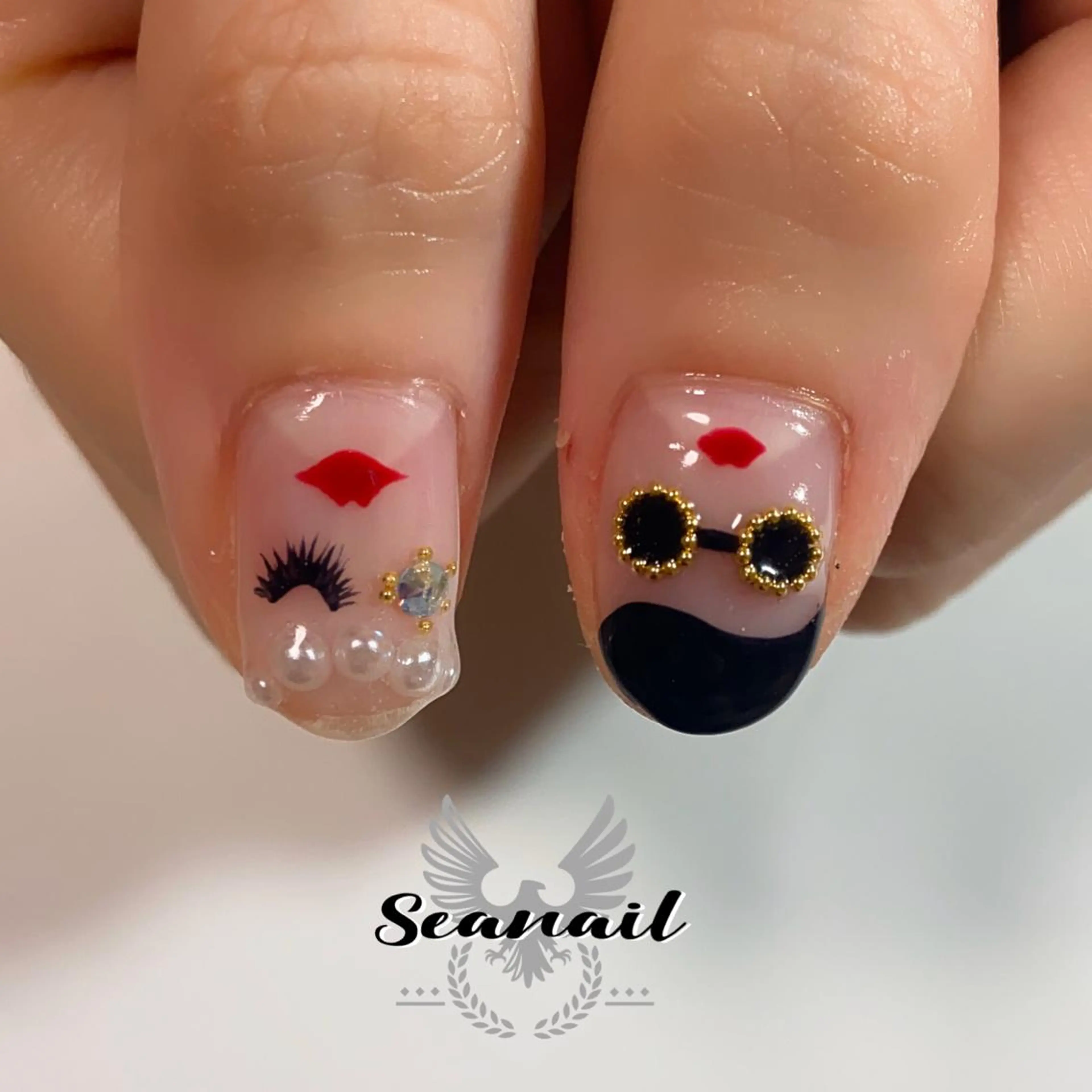 ネイル アートネイル フットネイル ジェルネイル ラメ(グリッター) 持ち込み 小尾 栞のネイルデザイン