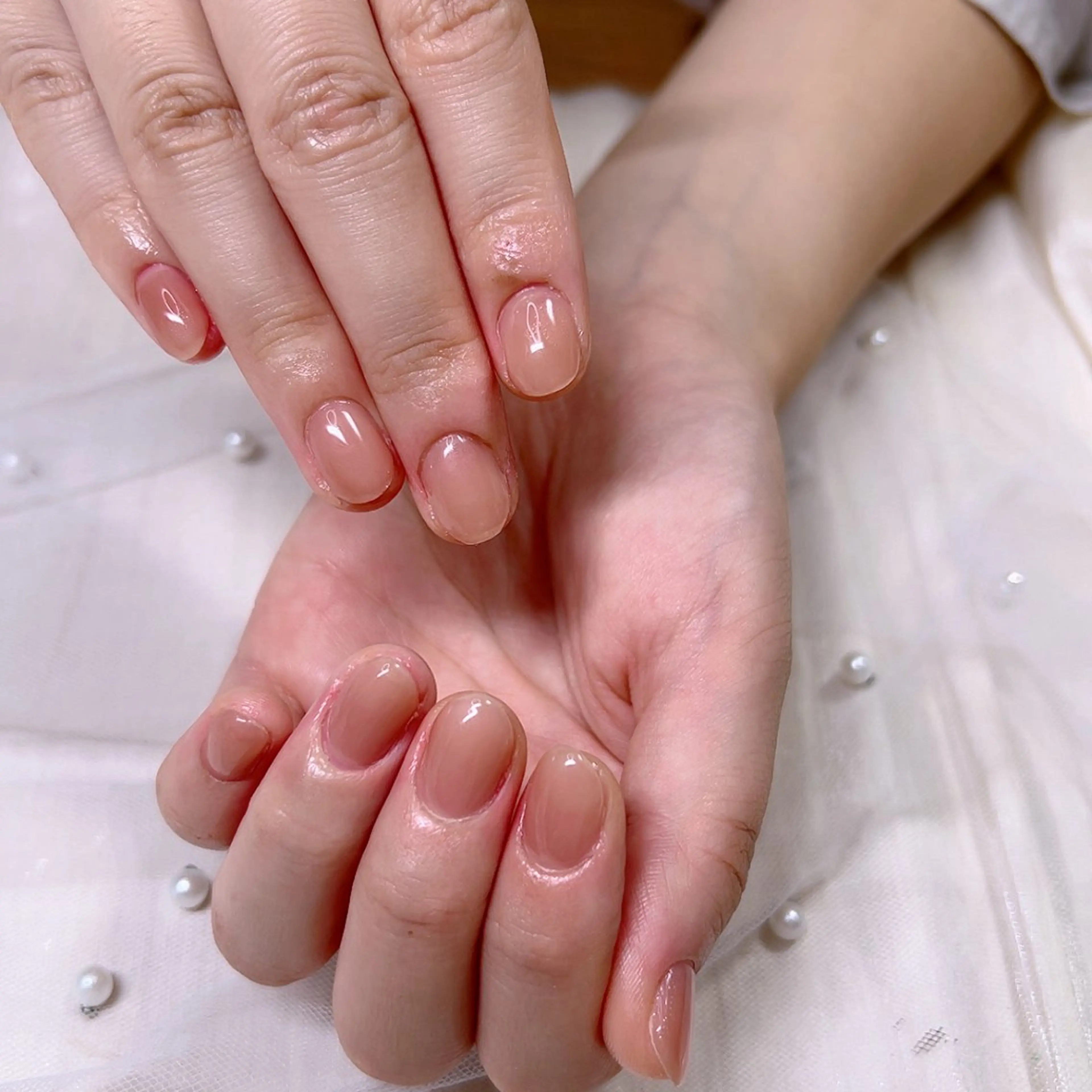 ネイル オフィスネイル ワンカラーネイル シンプルネイル Cute Tips nailのネイルデザイン