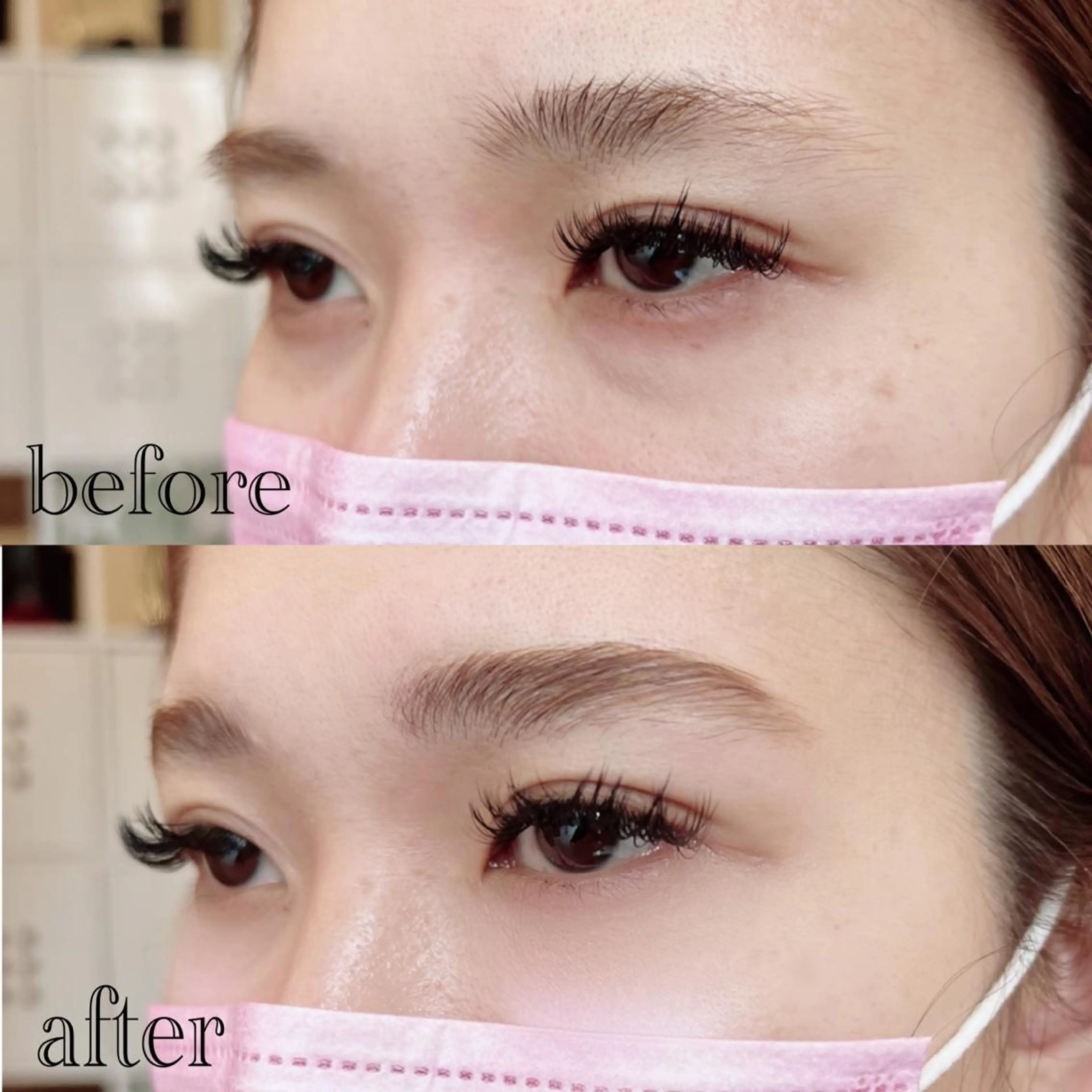 アイブロウ 眉毛ワックス脱毛 プレモダン 鶴舞店のマツエク・マツパデザイン