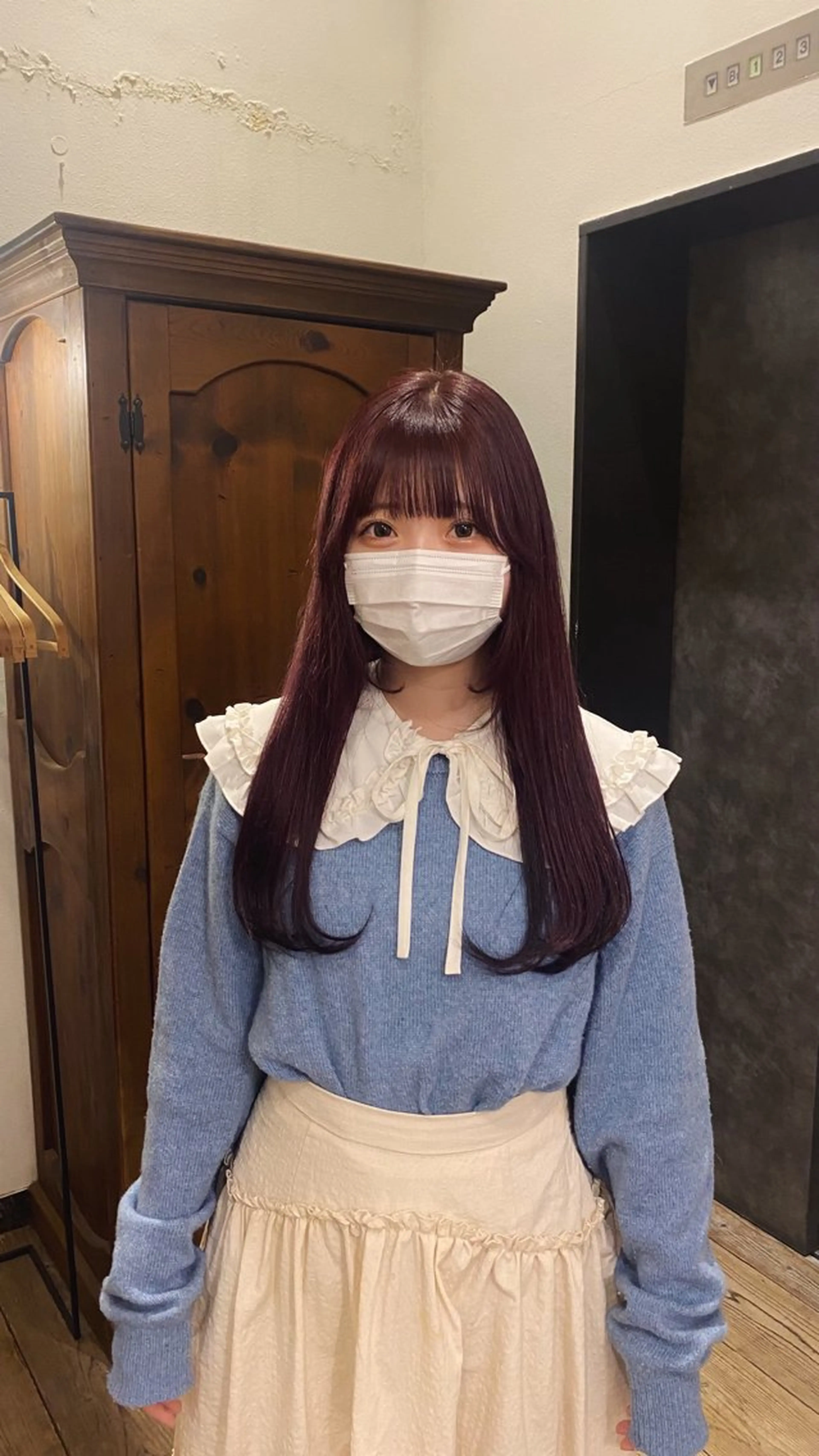 ロング カラー 似合わせパーマ 🪷なりたりみのヘアスタイル