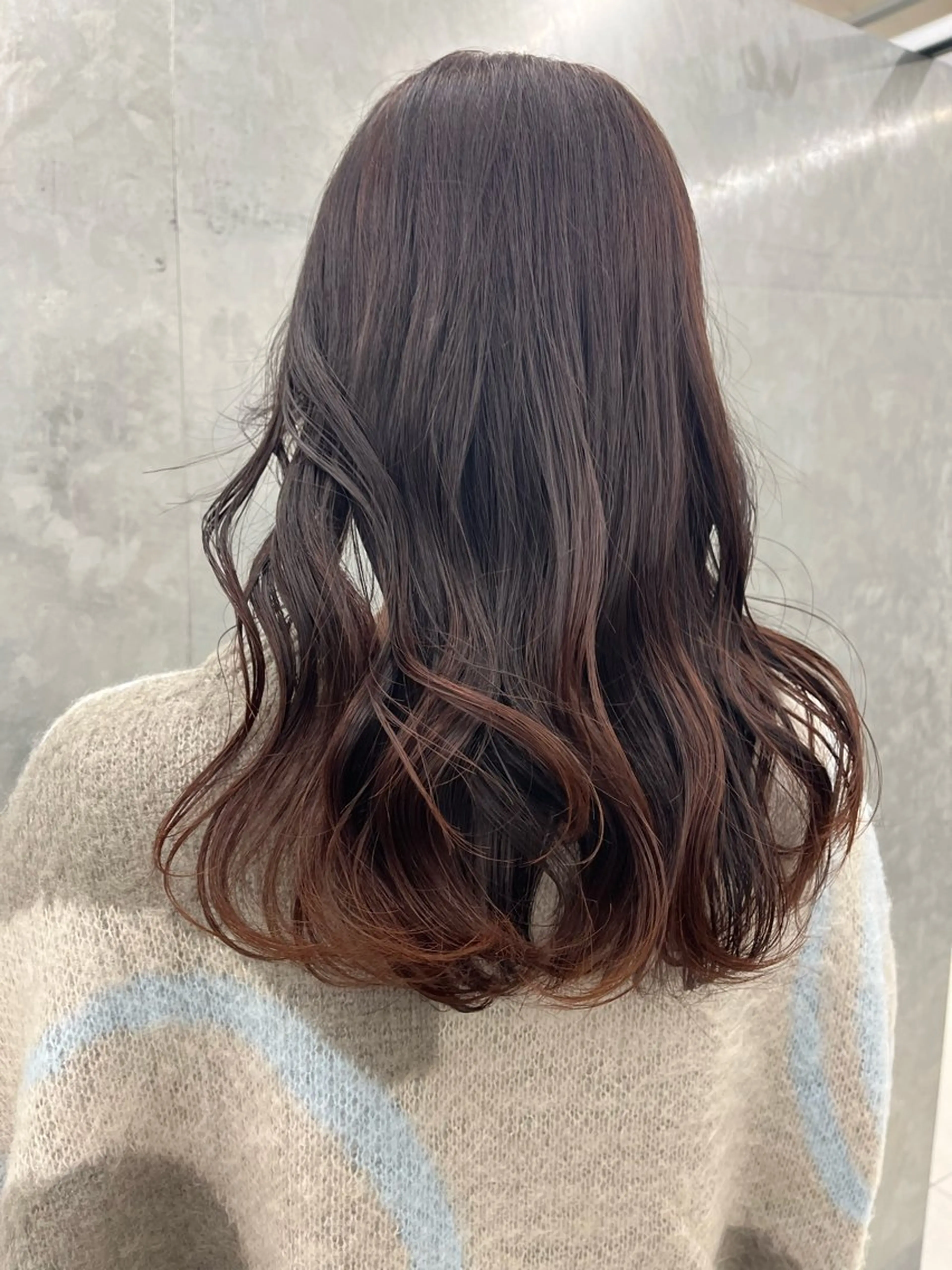 セミロング 神作 汐里　江古田 /透明感カラー🌿のヘアスタイル