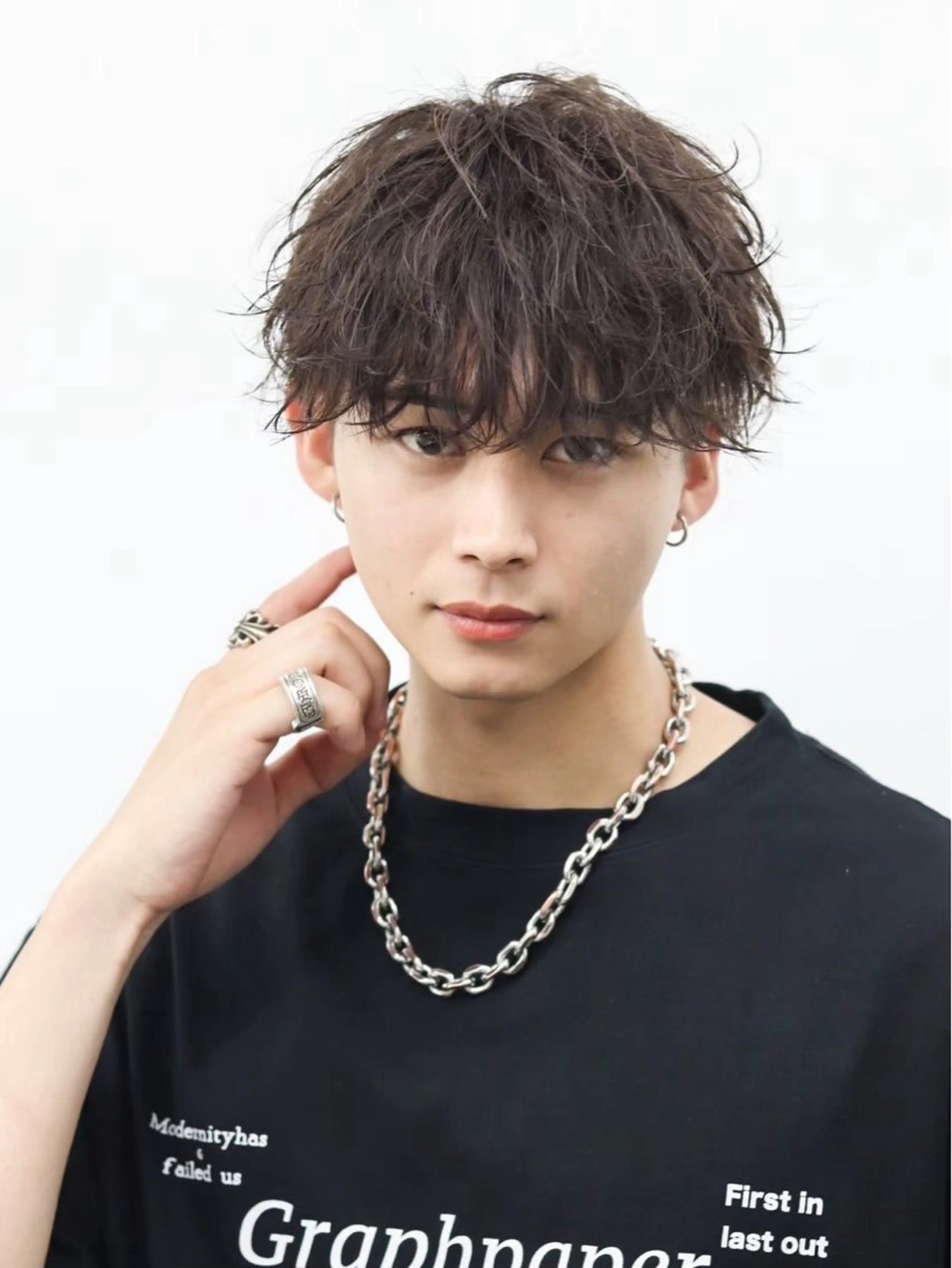 ショート パーマ メンズ カット パーマ 🔥ジャス/ メンズ特化美容師🔥のヘアスタイル