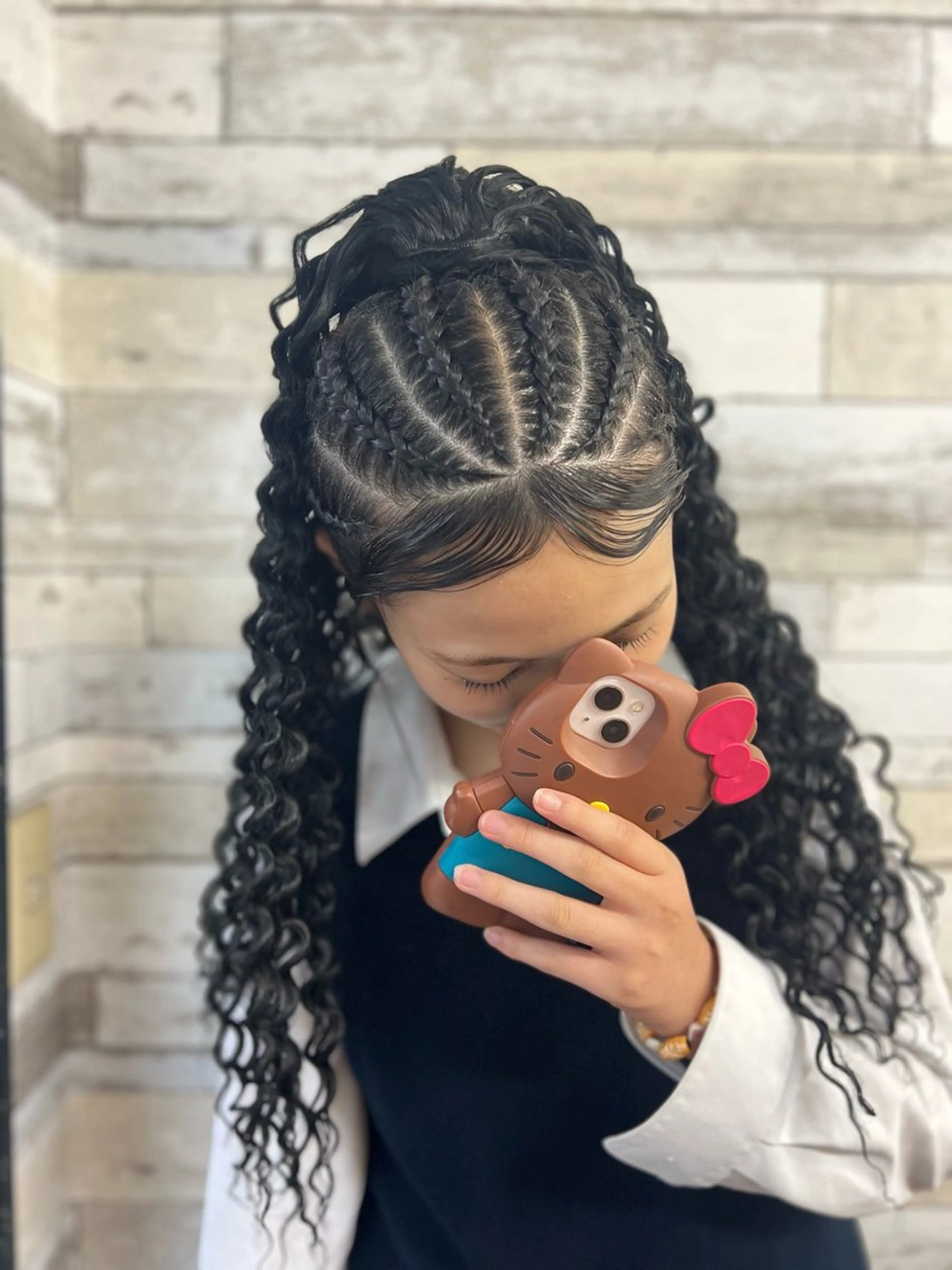 ロング エクステ B-W ⭐️REIKOのヘアスタイル