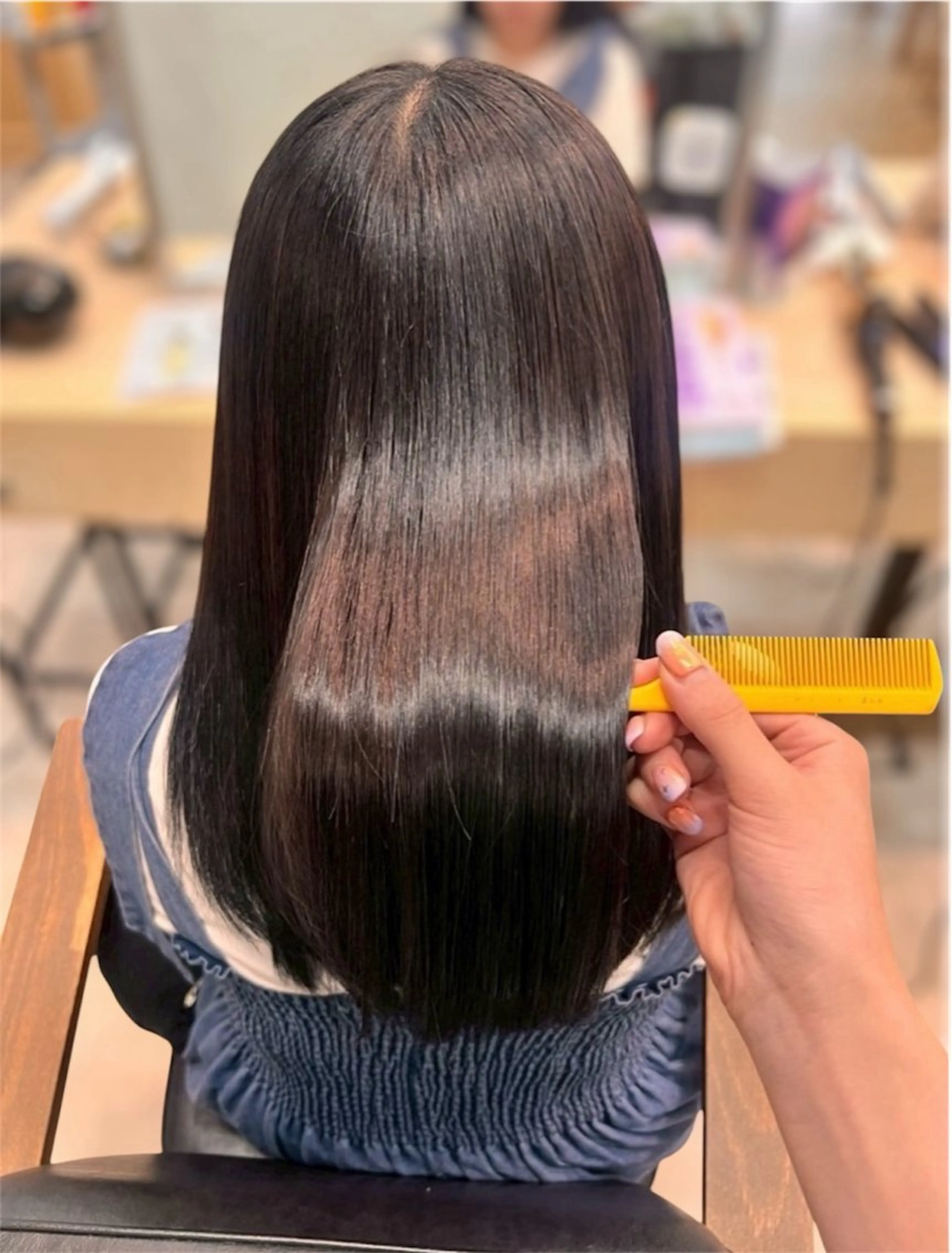 カット ヘアカラー 縮毛矯正 レイヤー⌇髪質改善 ⌇misato🩶のヘアスタイル