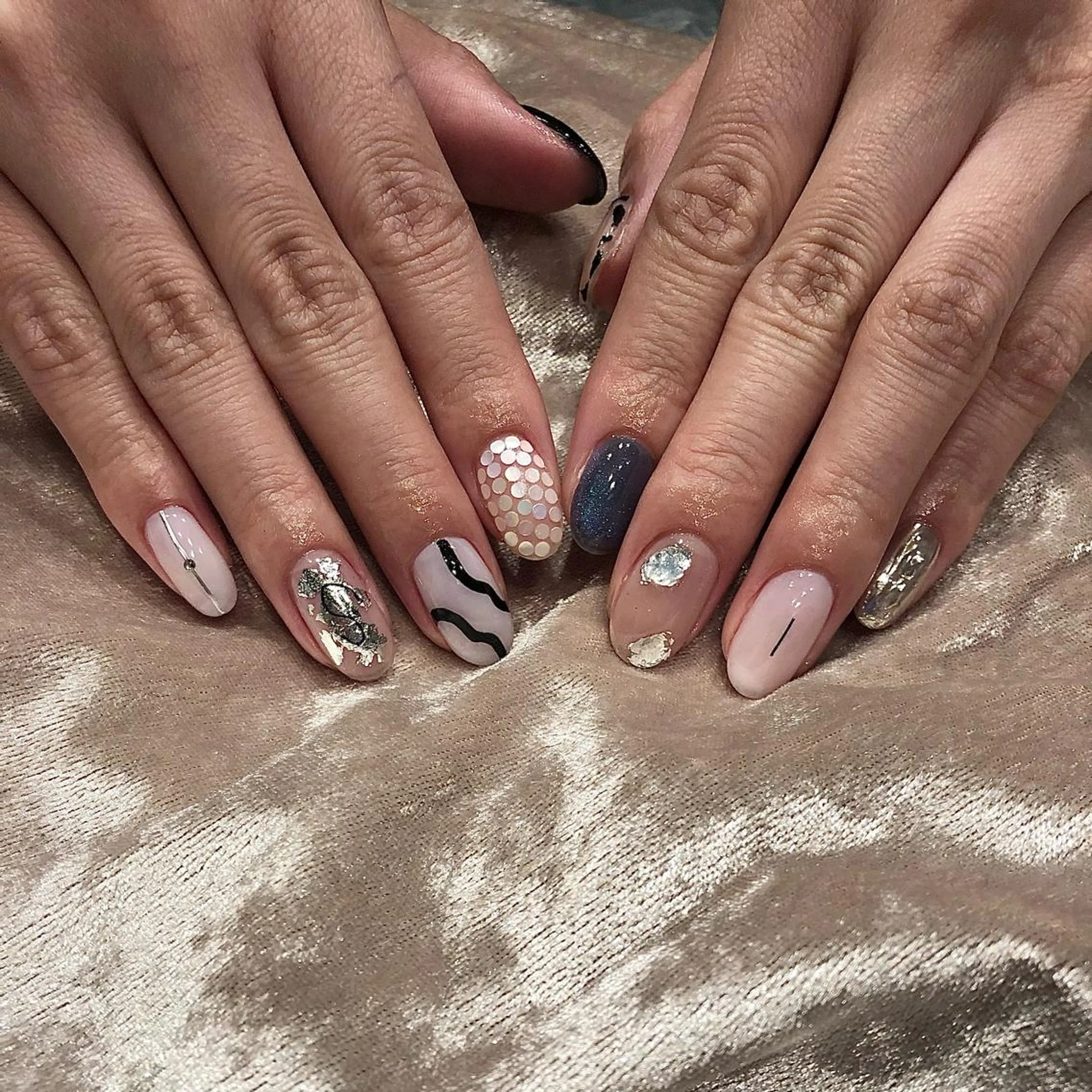 ネイル パラあり！フィルイン 美フォルムのネイルデザイン