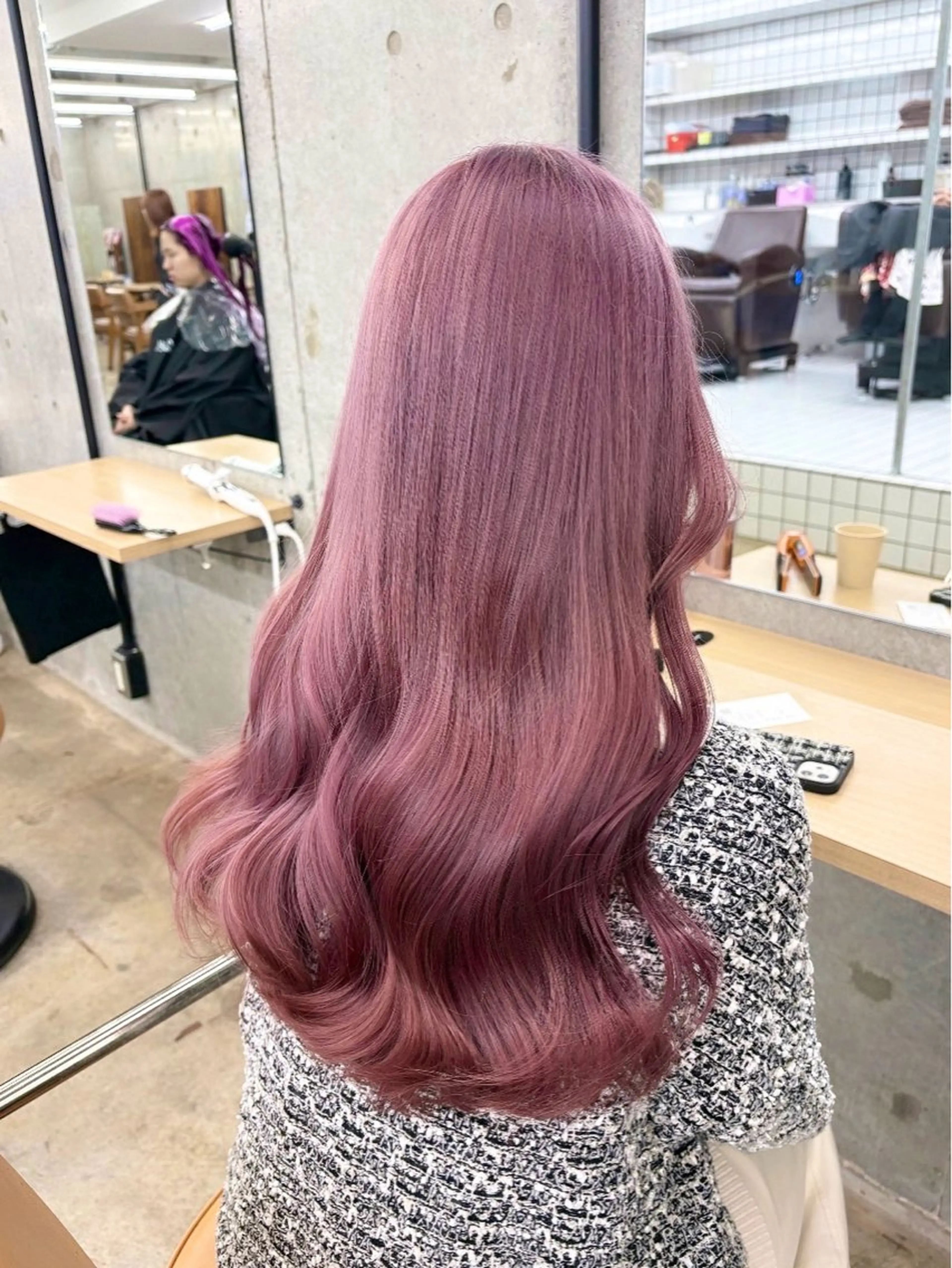 ロング ヘアカラー トリートメント 🎀暖色カラー🎀 ♡yurika♡のヘアスタイル