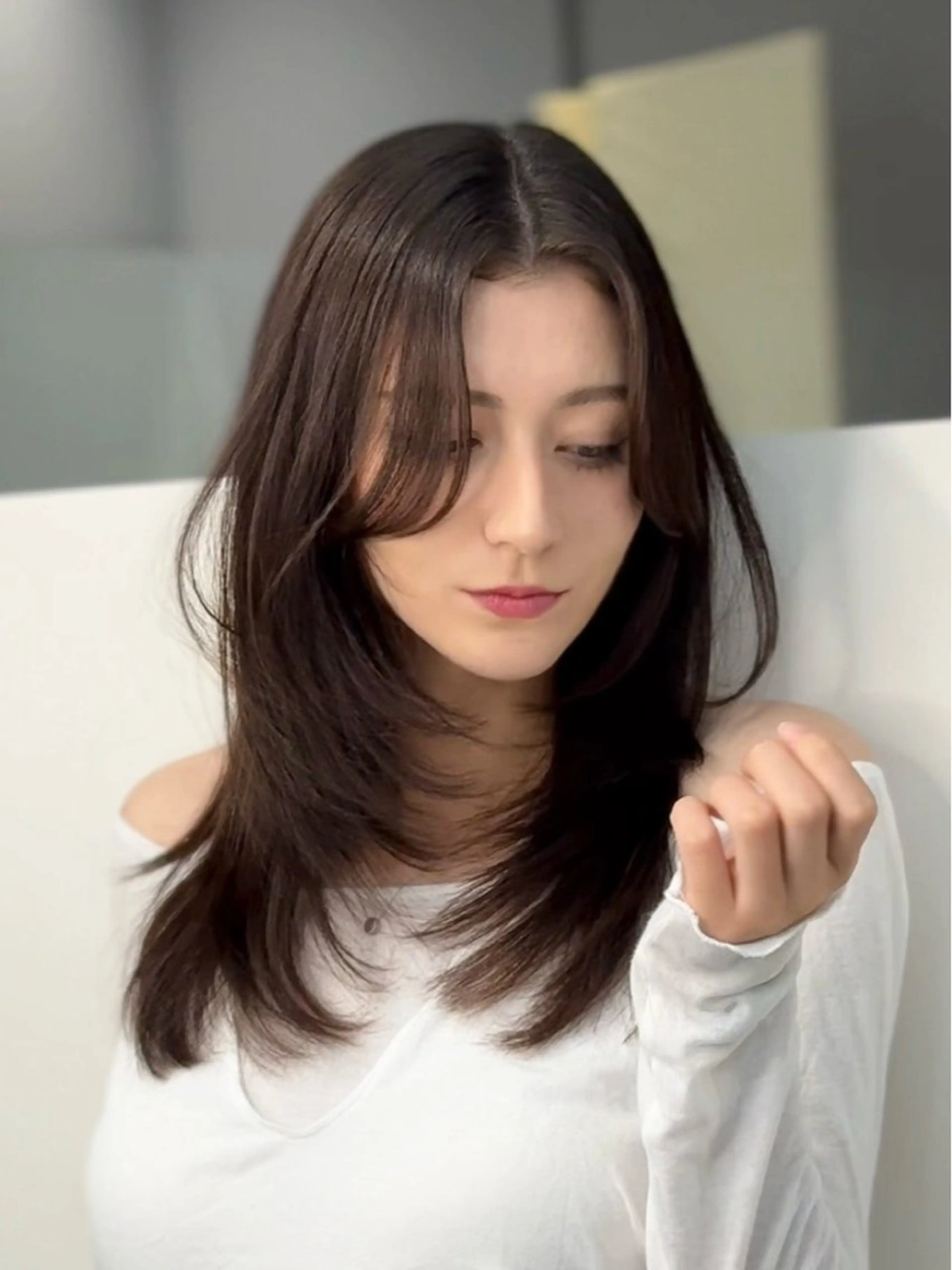 セミロング カラー カット ヘアカラー トリートメント 🦋韓国系指名No1 店長/圓山 祐也🦋のヘアスタイル