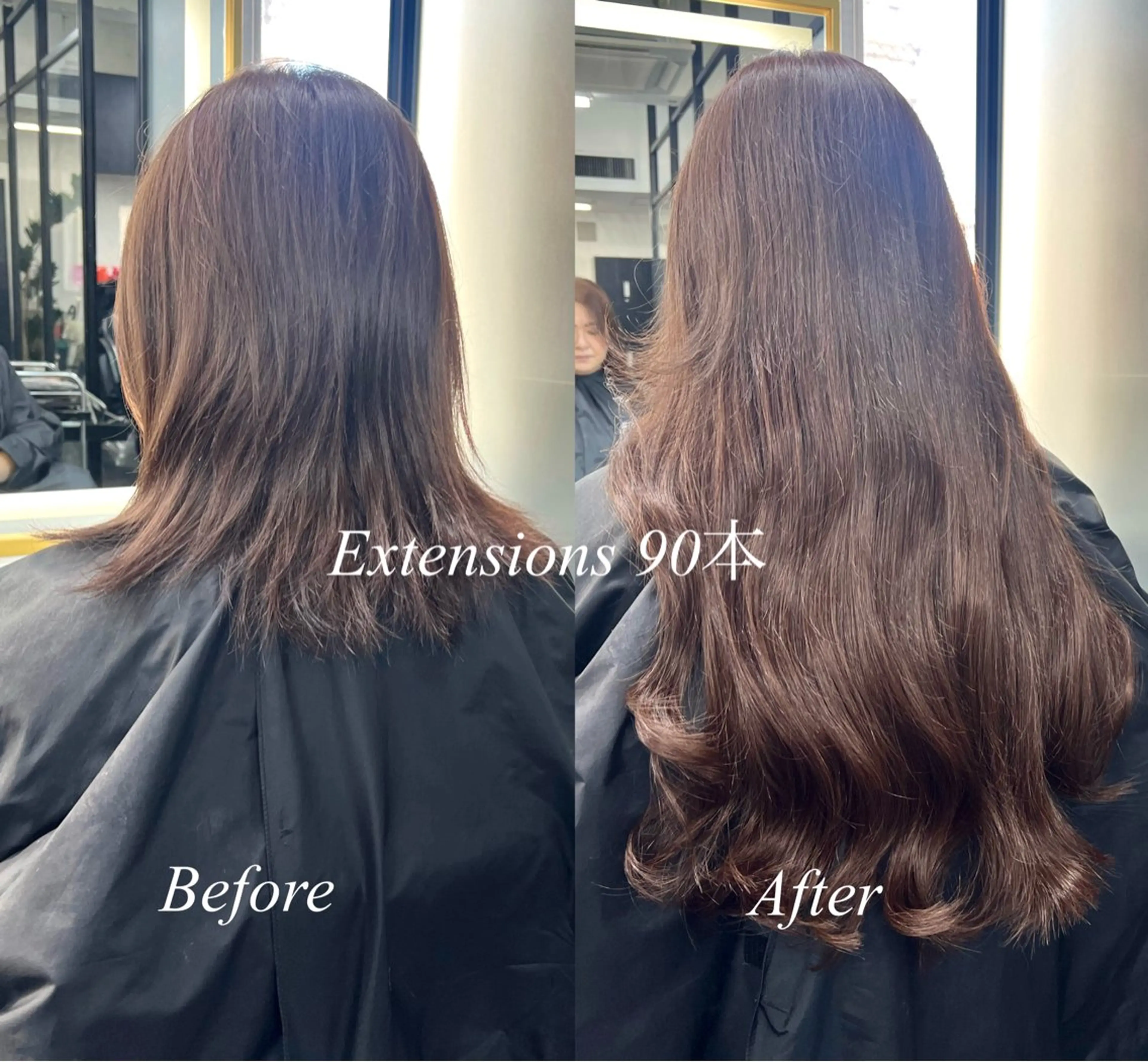 ロング カラー シールエクステ ハイトーンカラー エクステ エクステ シールエクステ特化 ハイトーン、NANAのヘアスタイル