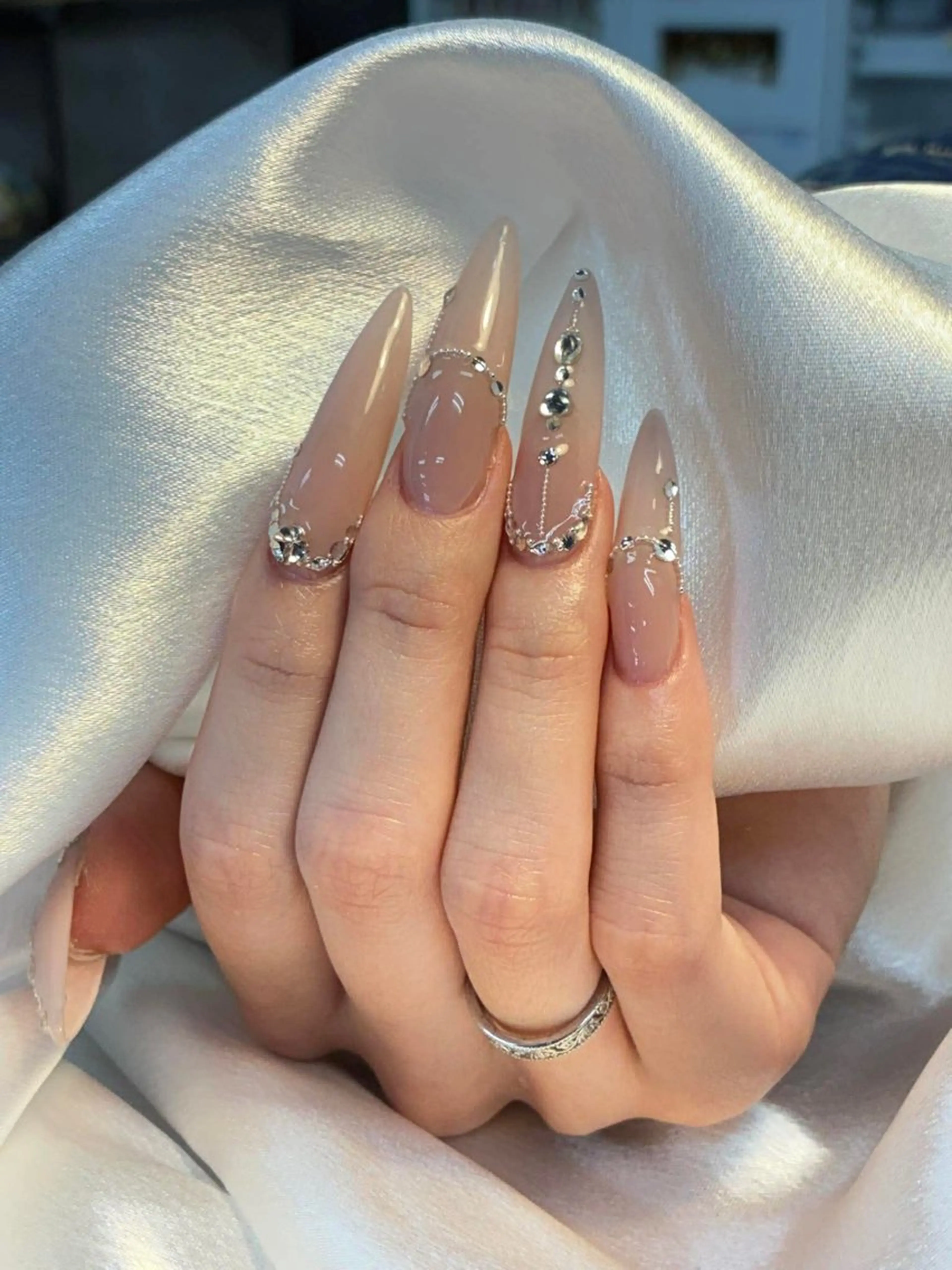 ネイル 韓国ネイル 持ち込み ニュアンスネイル 春ネイル 夏ネイル SORA ANA.CHUOのネイルデザイン