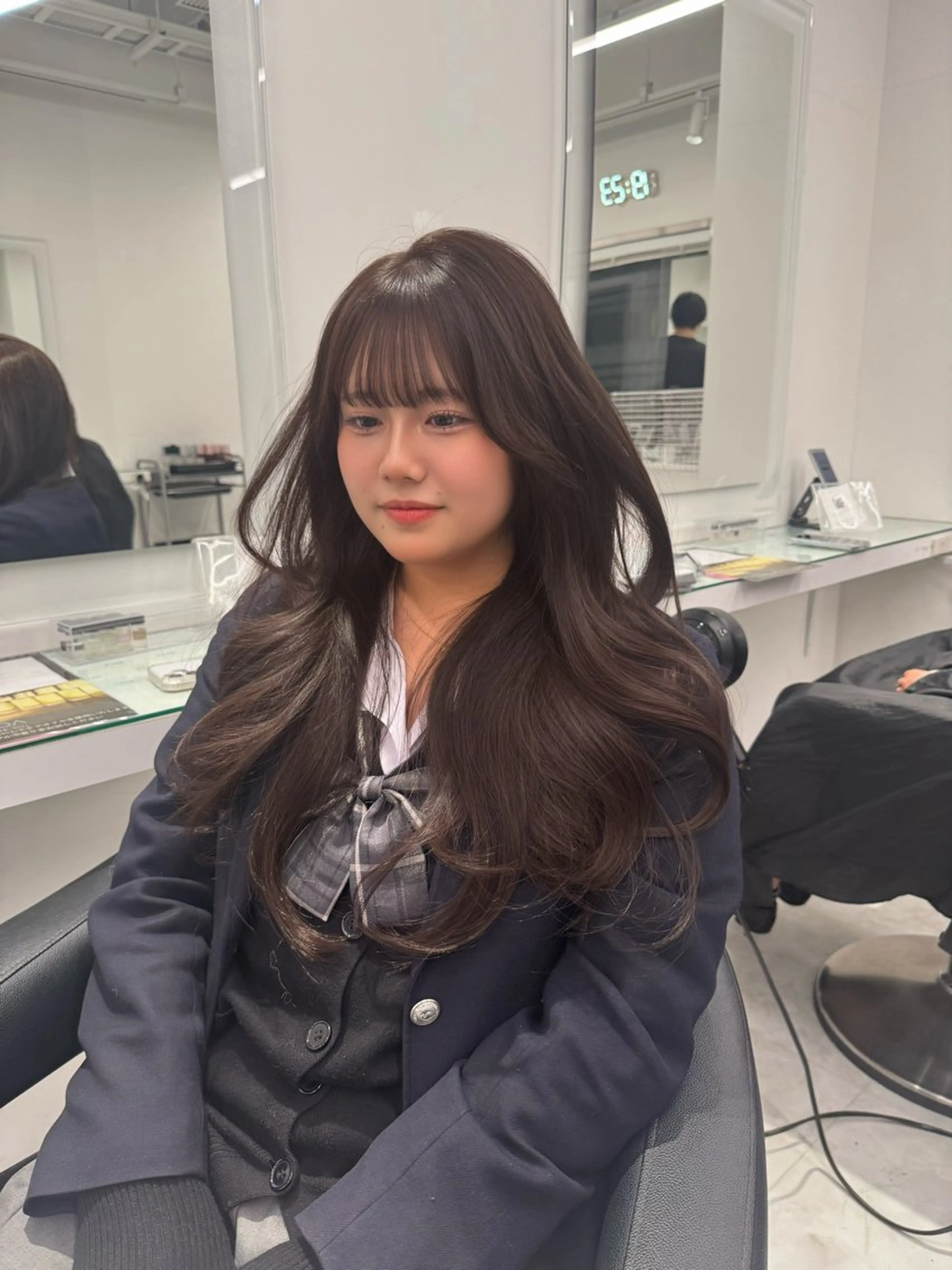 ロング カラー カット ヘアカラー ヘアセット 韓国トレンドカット カラー🤍しゅうじのヘアスタイル