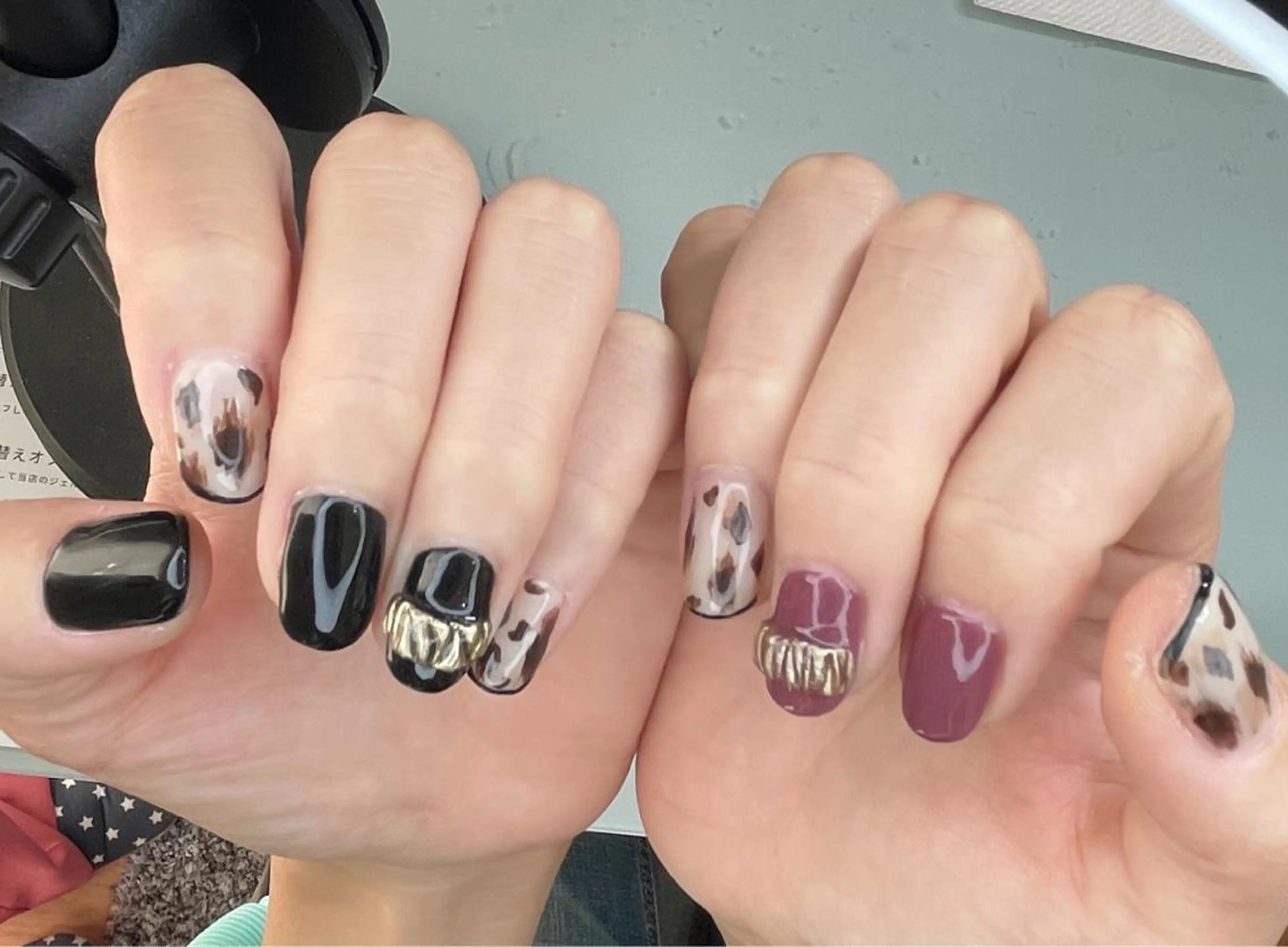 ミニモ限定 他店様オフ有り持ち込みアートネイルの写真