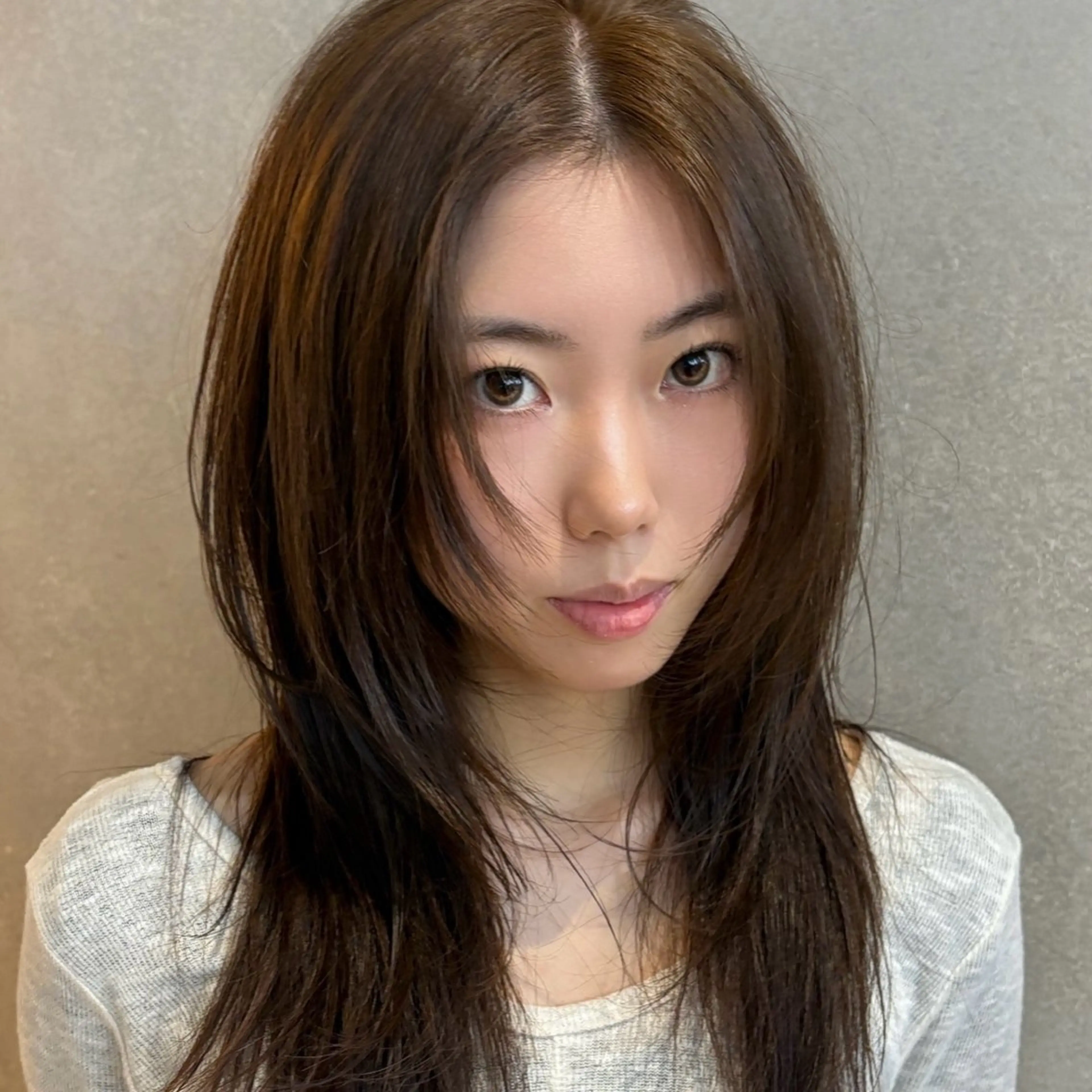 ロング カラー カット ブラウン/レイヤー ココトキ🌺のヘアスタイル