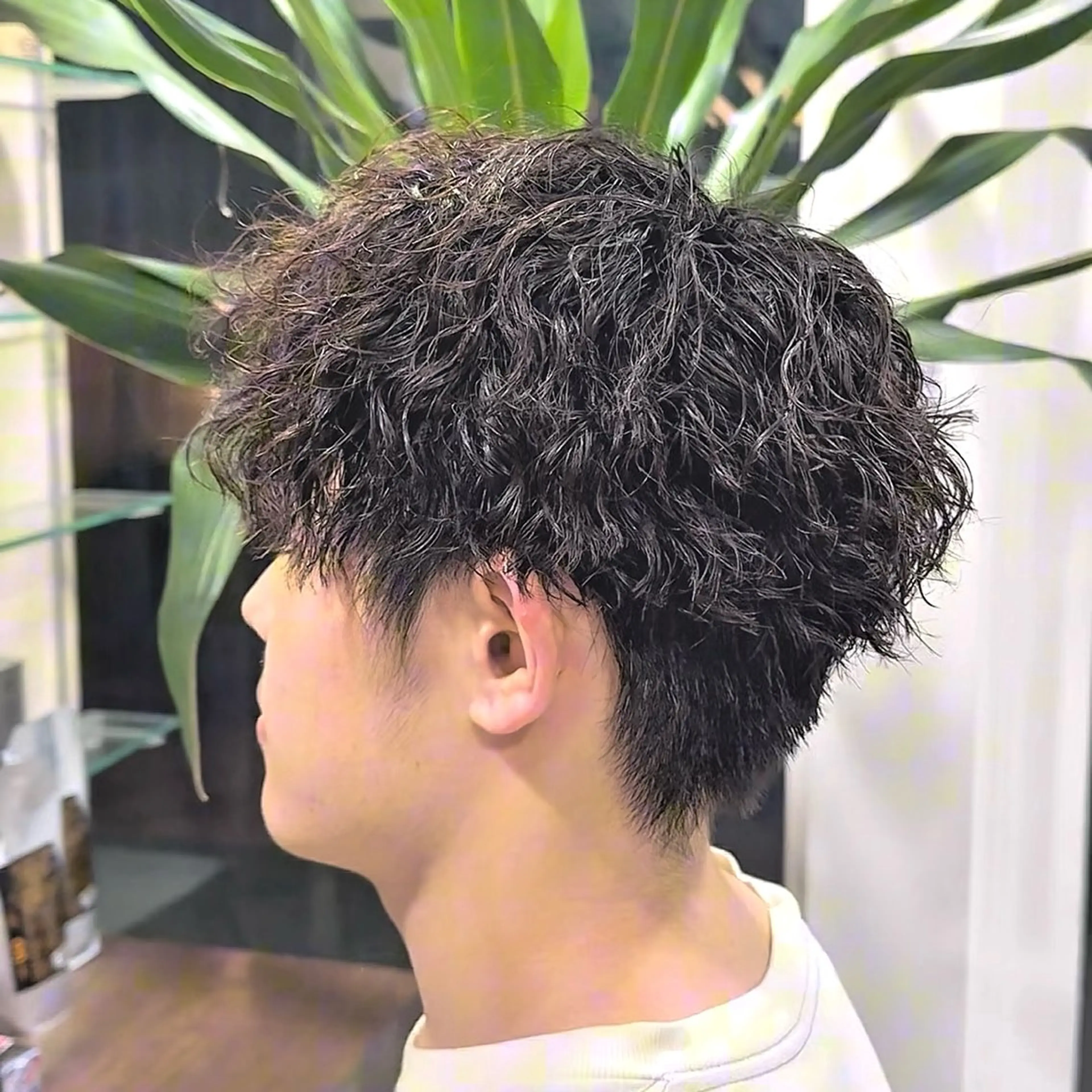 パーマ メンズ スペインカール/ サーフカール/RYUのヘアスタイル