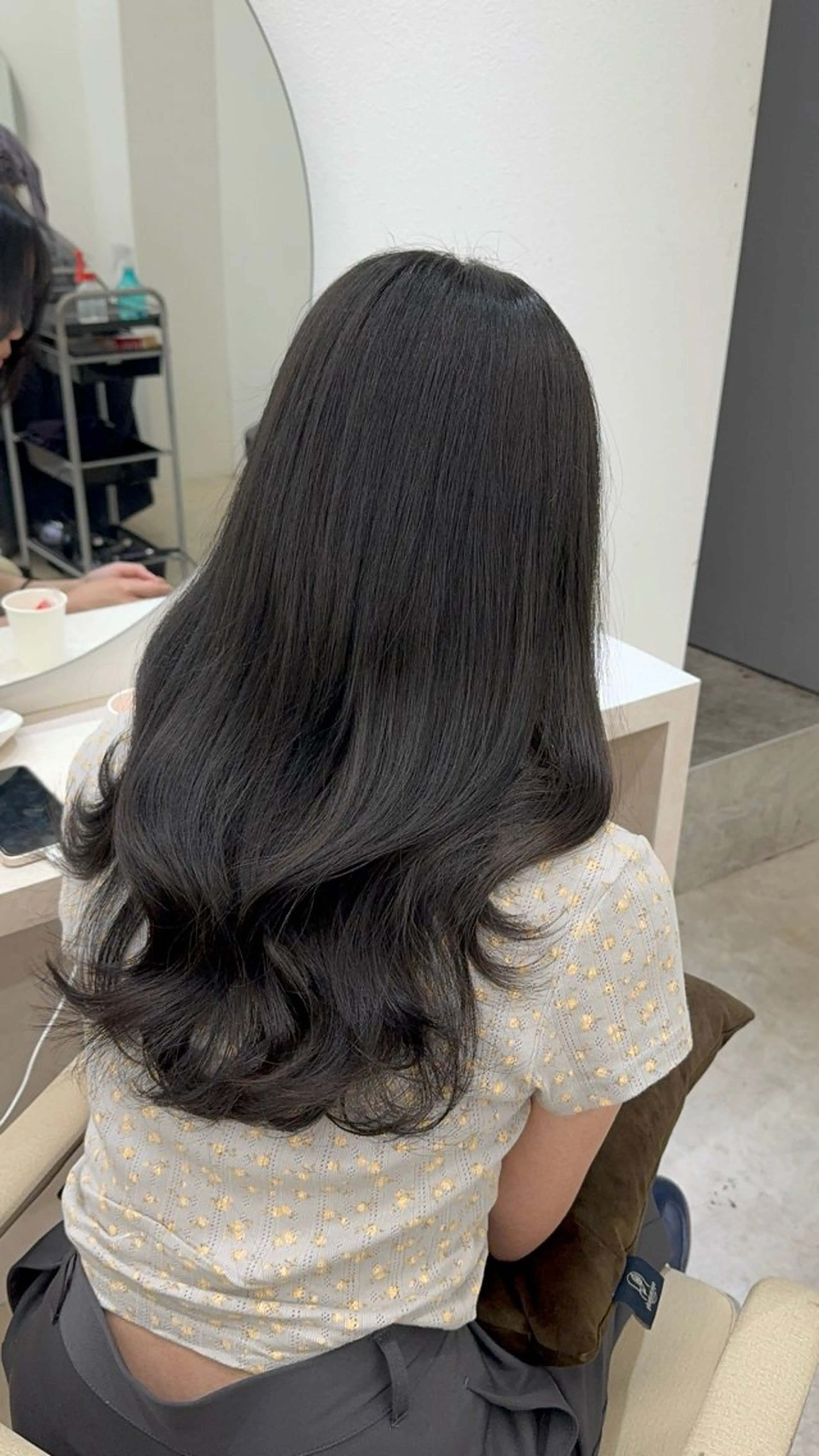 ロング カット ヘアカラー トリートメント 韓国風cut/ 縮毛矯正/正岡幹康のヘアスタイル