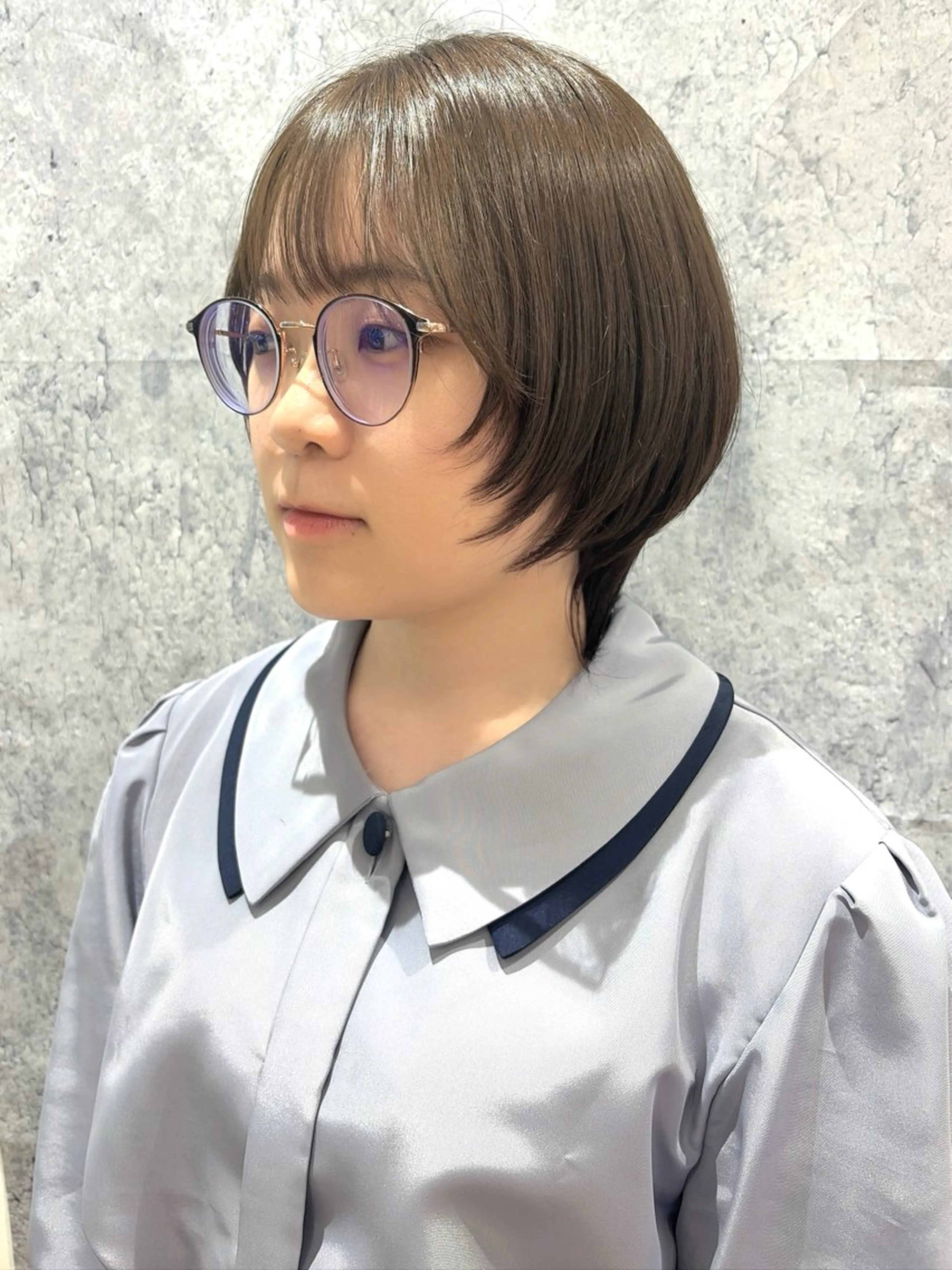 ショート 顔まわりレイヤー レイヤーカット ショートヘア 小顔カット ウルフカット カット 🕊髪質改善 ストレート🕊まいのヘアスタイル