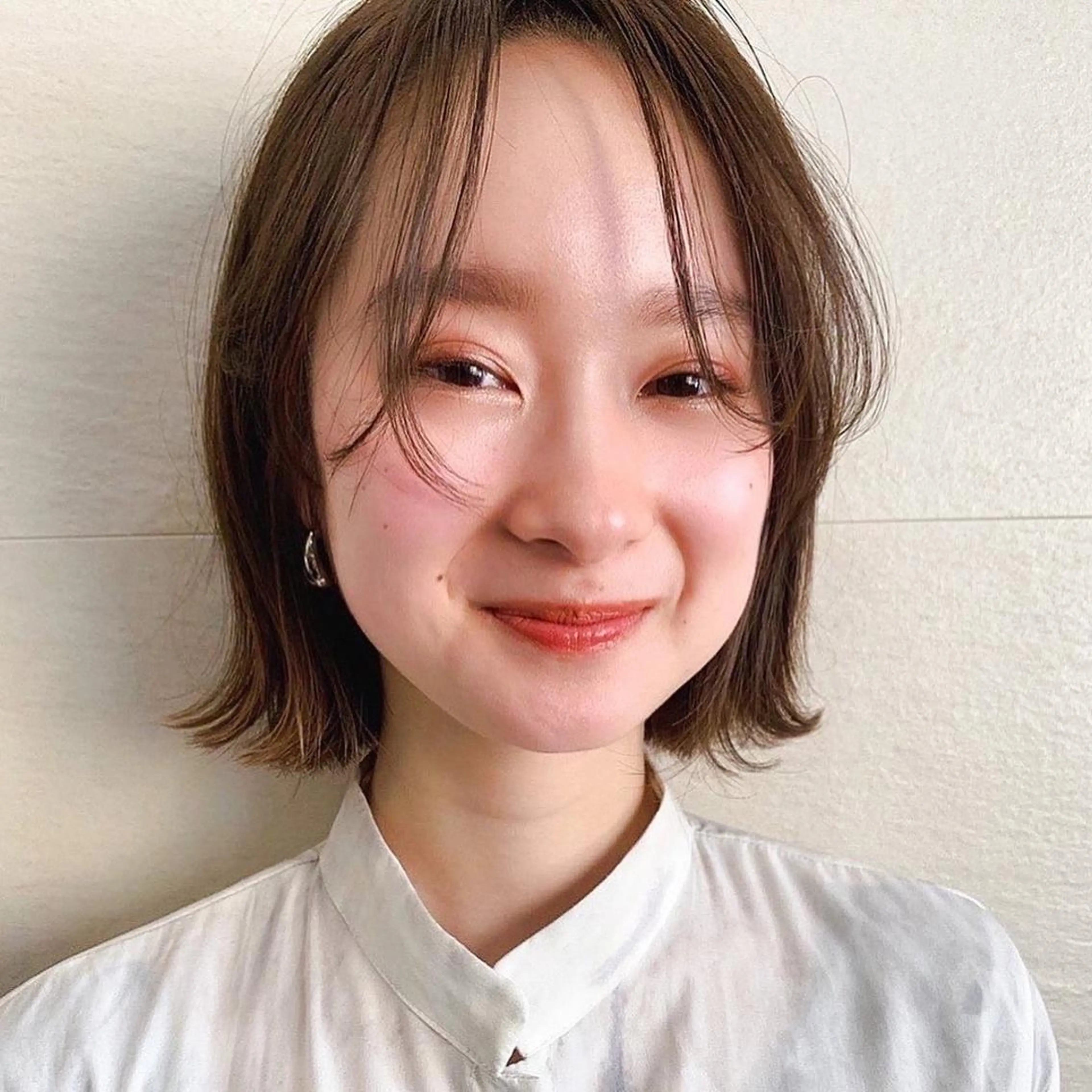 ミディアム カラー 🌱小顔ヘア/ボブ ミディアム/双葉🌱のヘアスタイル