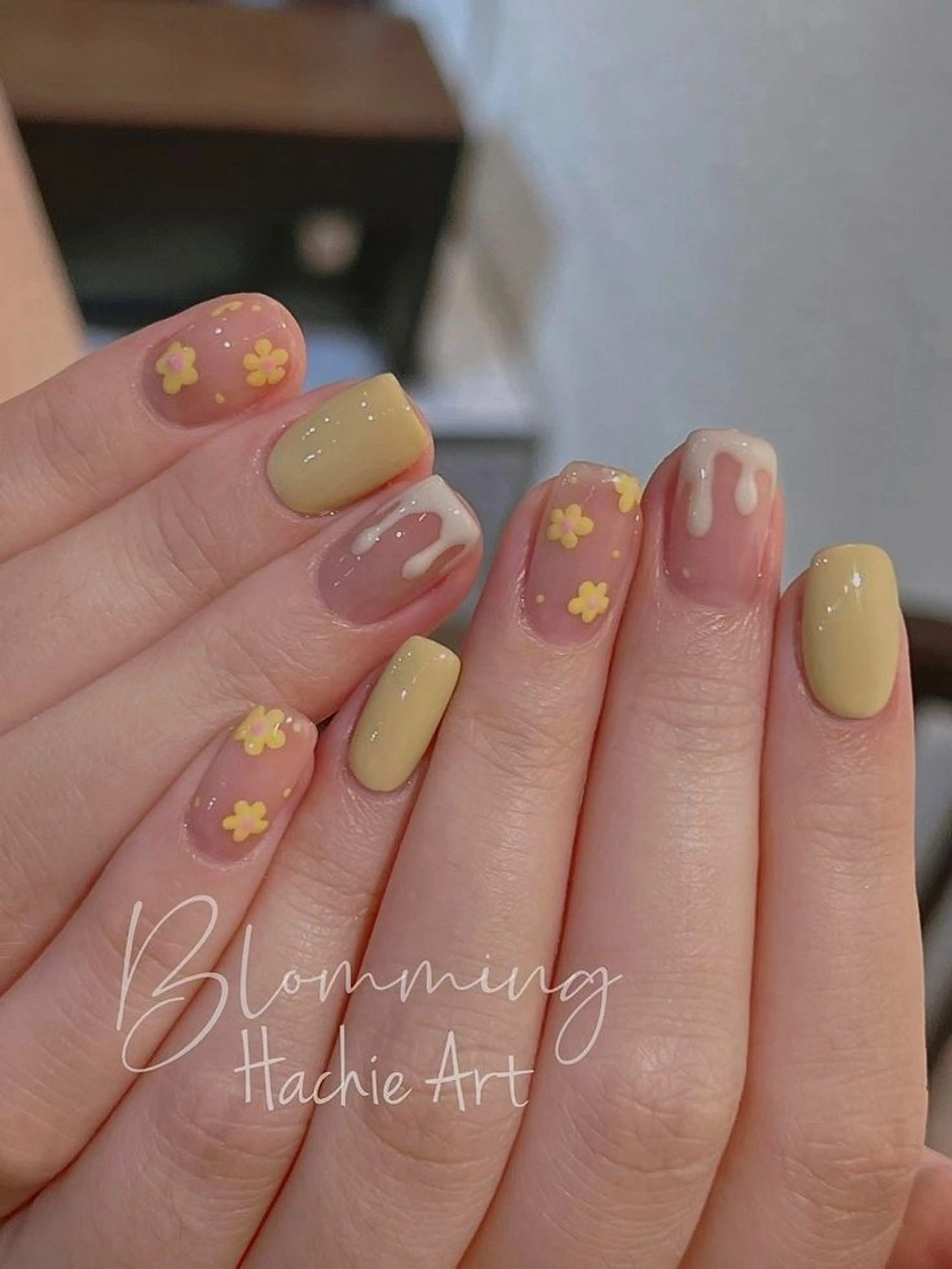 ネイル 韓国ネイル 持ち込み ニュアンスネイル ネイルチップ Minn ANA.CHUOのネイルデザイン