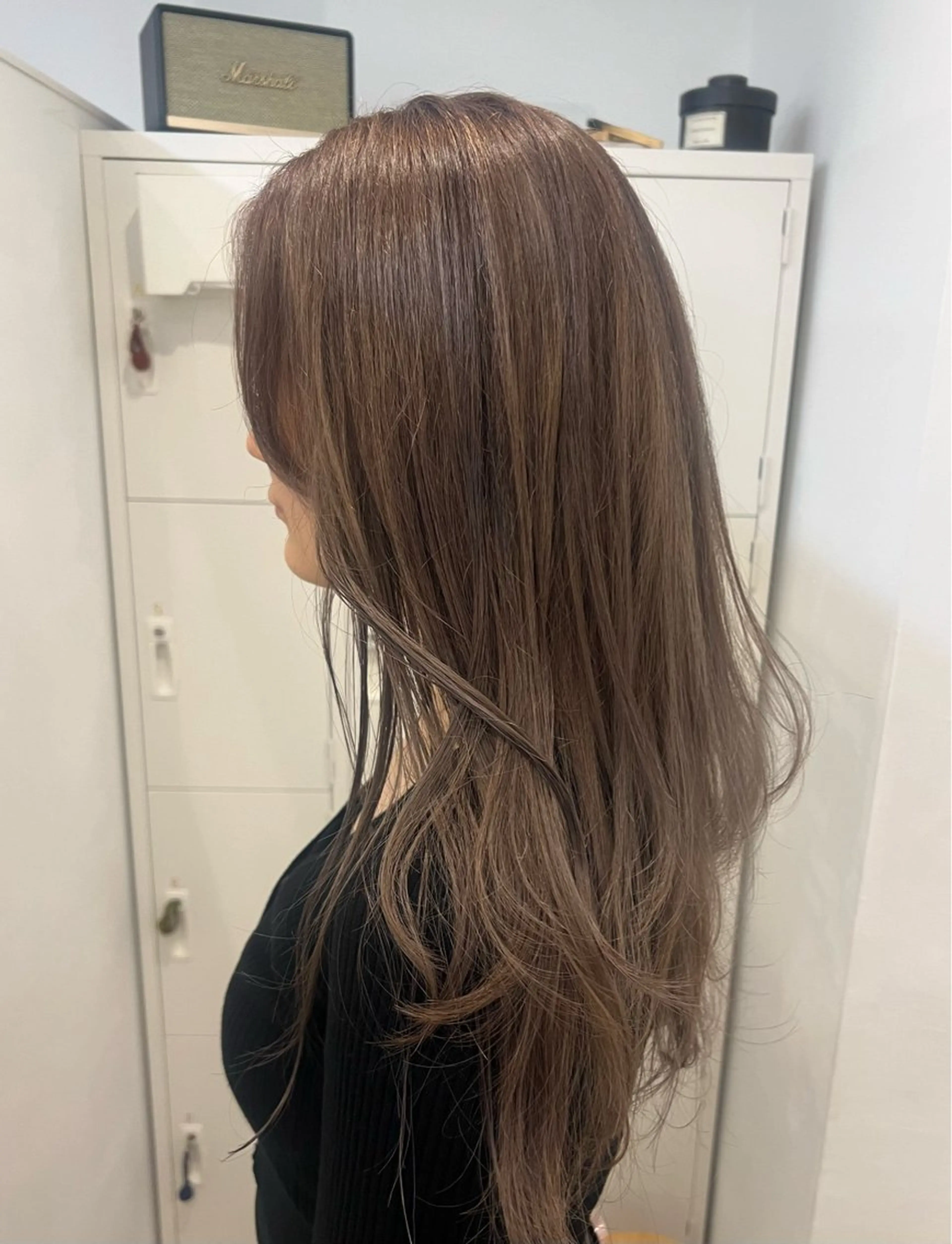 ロング カラー ベージュカラー 透明感カラー レイヤーカット カット ヘアカラー トリートメント 透明感カラー、 アレンジ/miyuのヘアスタイル