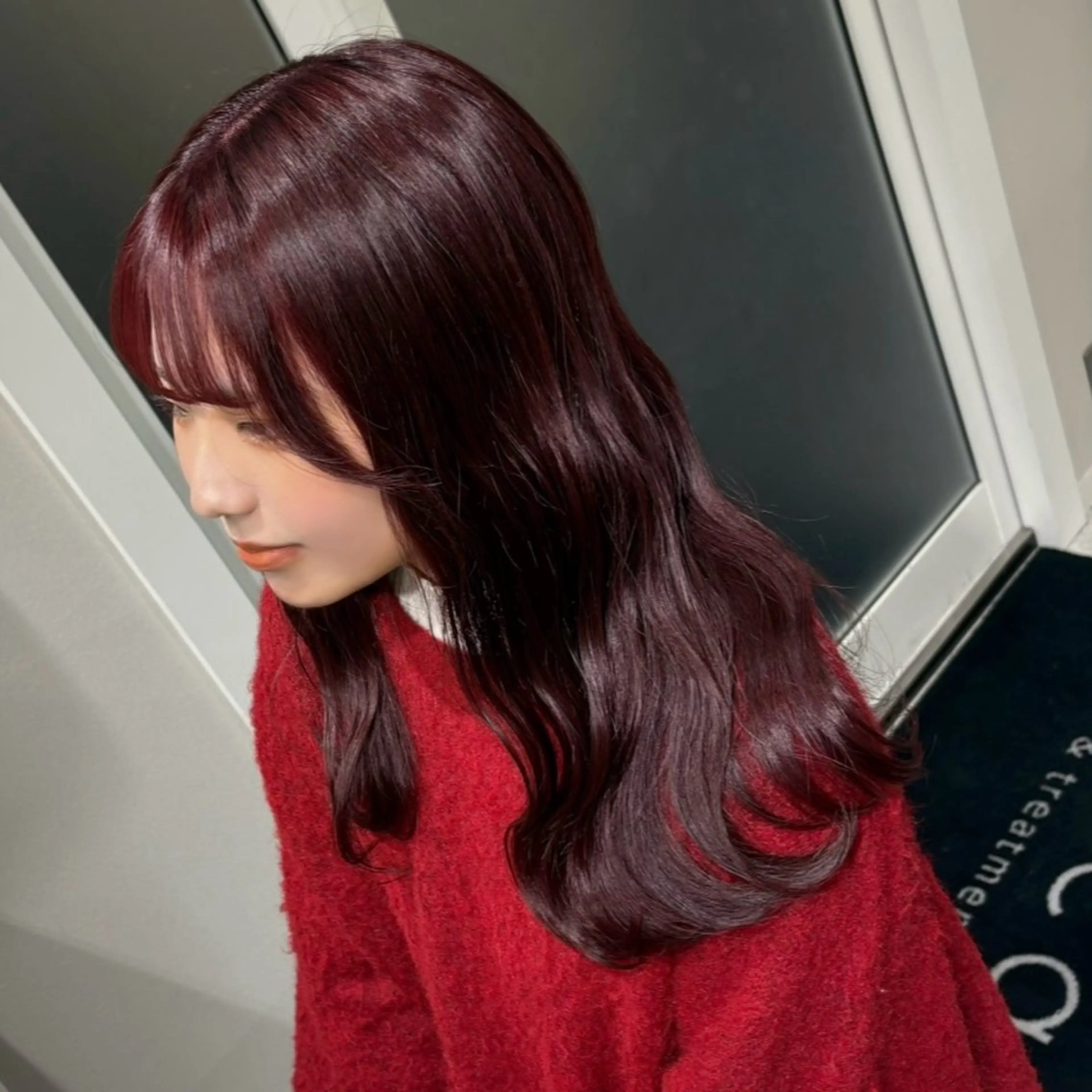 カット＋高発色カラー＋内部補習トリートメントの写真