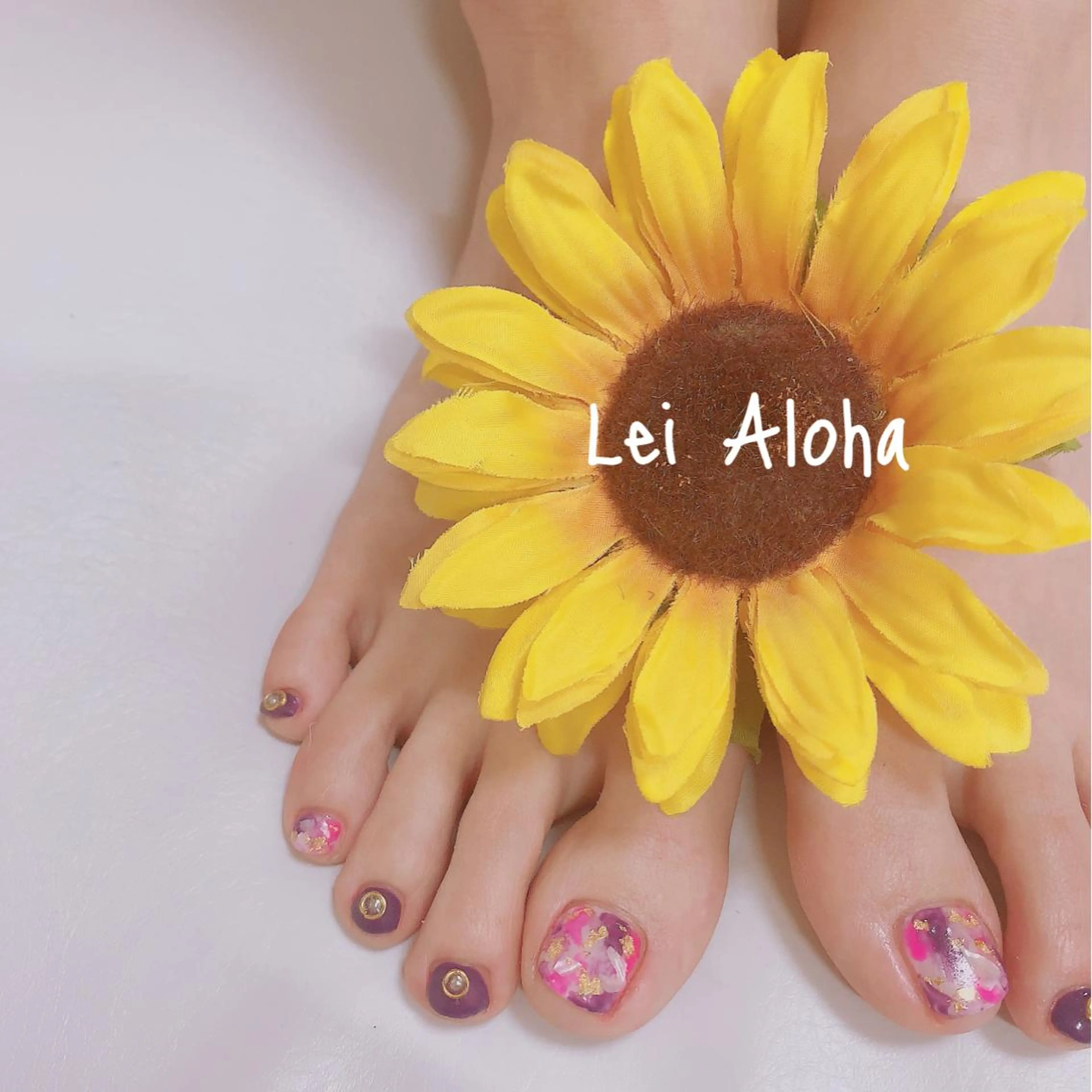 ネイル Lei Aloha ♥のネイルデザイン