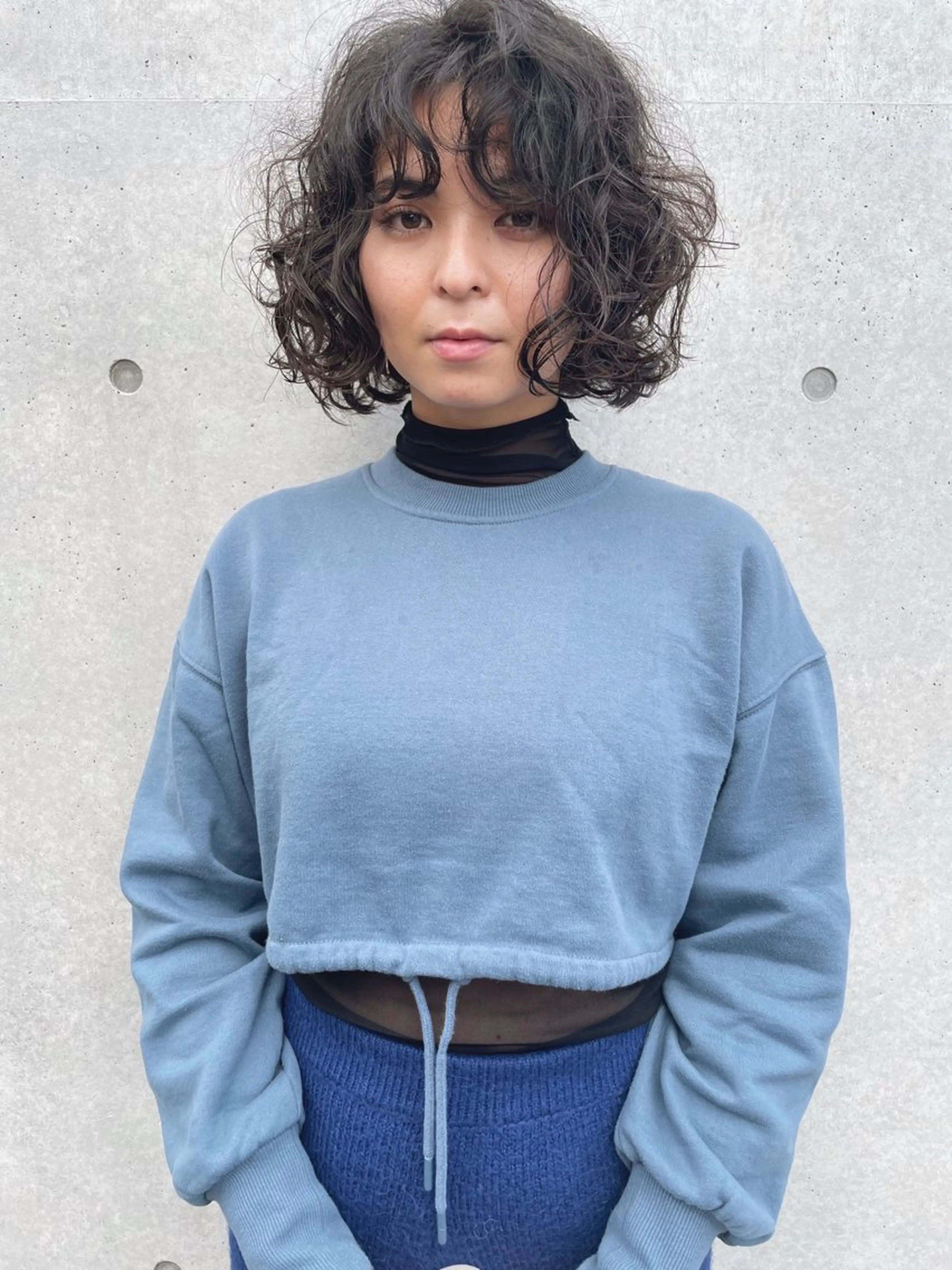 ミディアム パーマ ミディアムパーマ カット パーマ トリートメント センスをお届けします 大谷将生infpのヘアスタイル