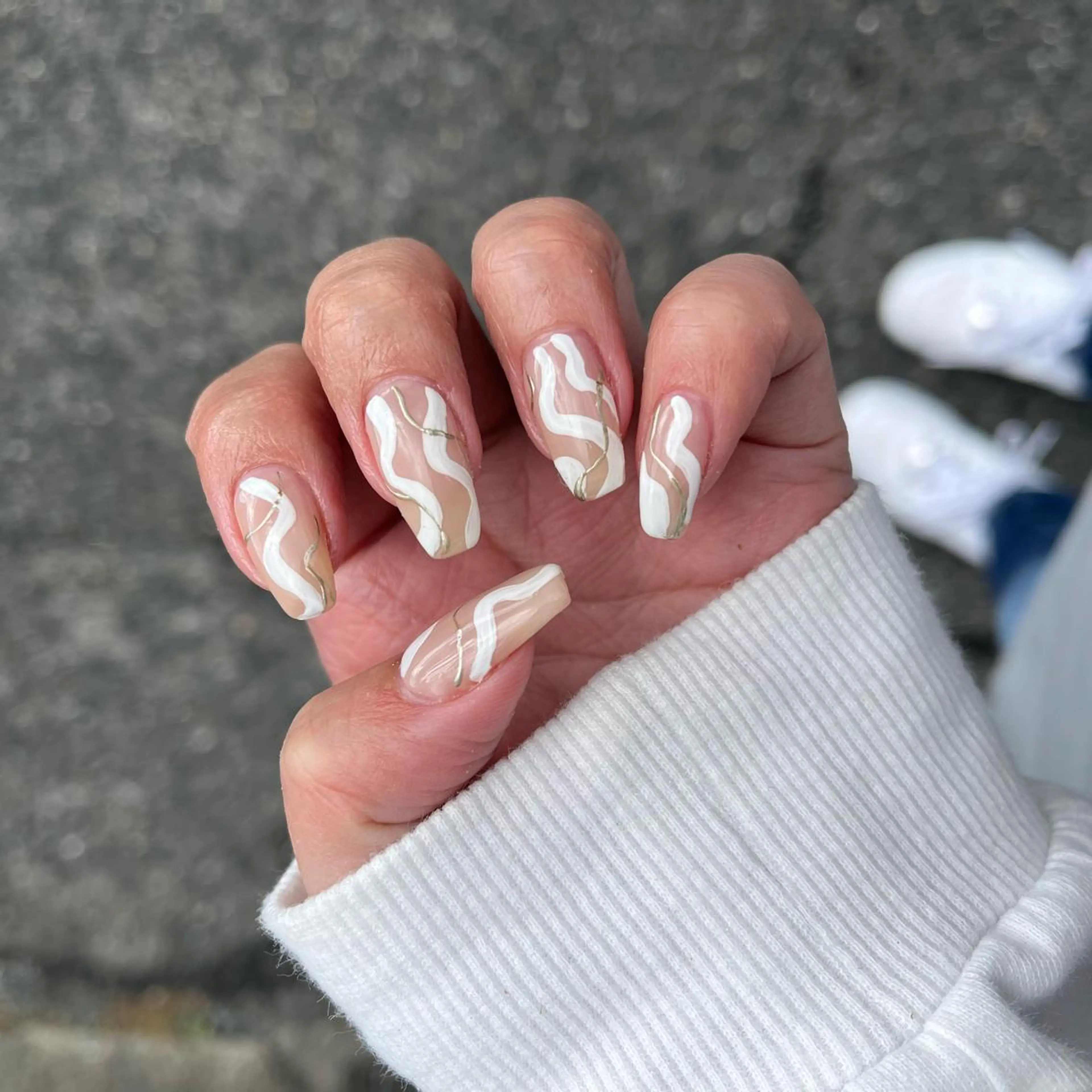 ネイル アートネイル ジェルネイル ニュアンスネイル 冬ネイル #Amin nail salonのネイルデザイン