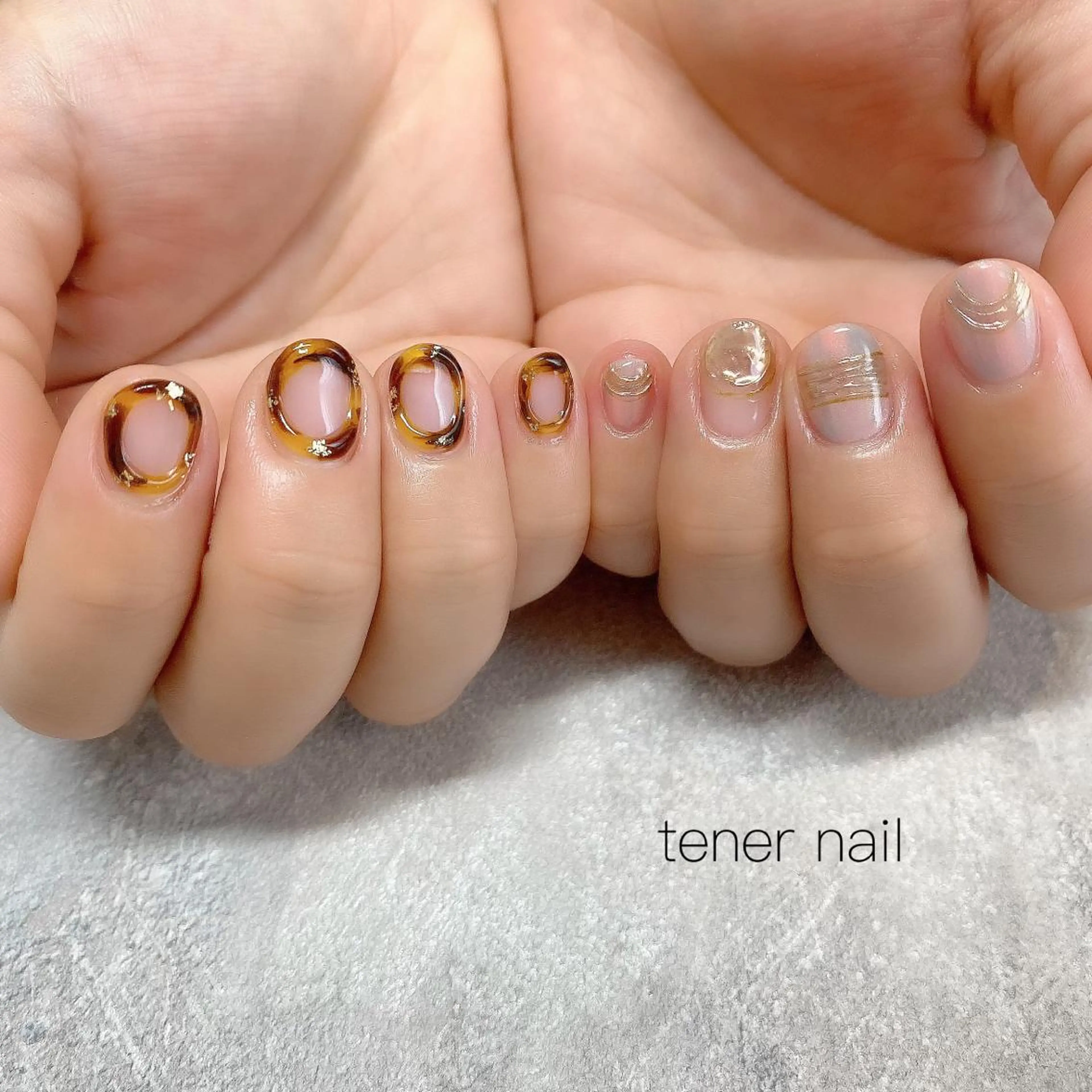ネイル べっ甲ネイル テネルネイル tener nailのネイルデザイン