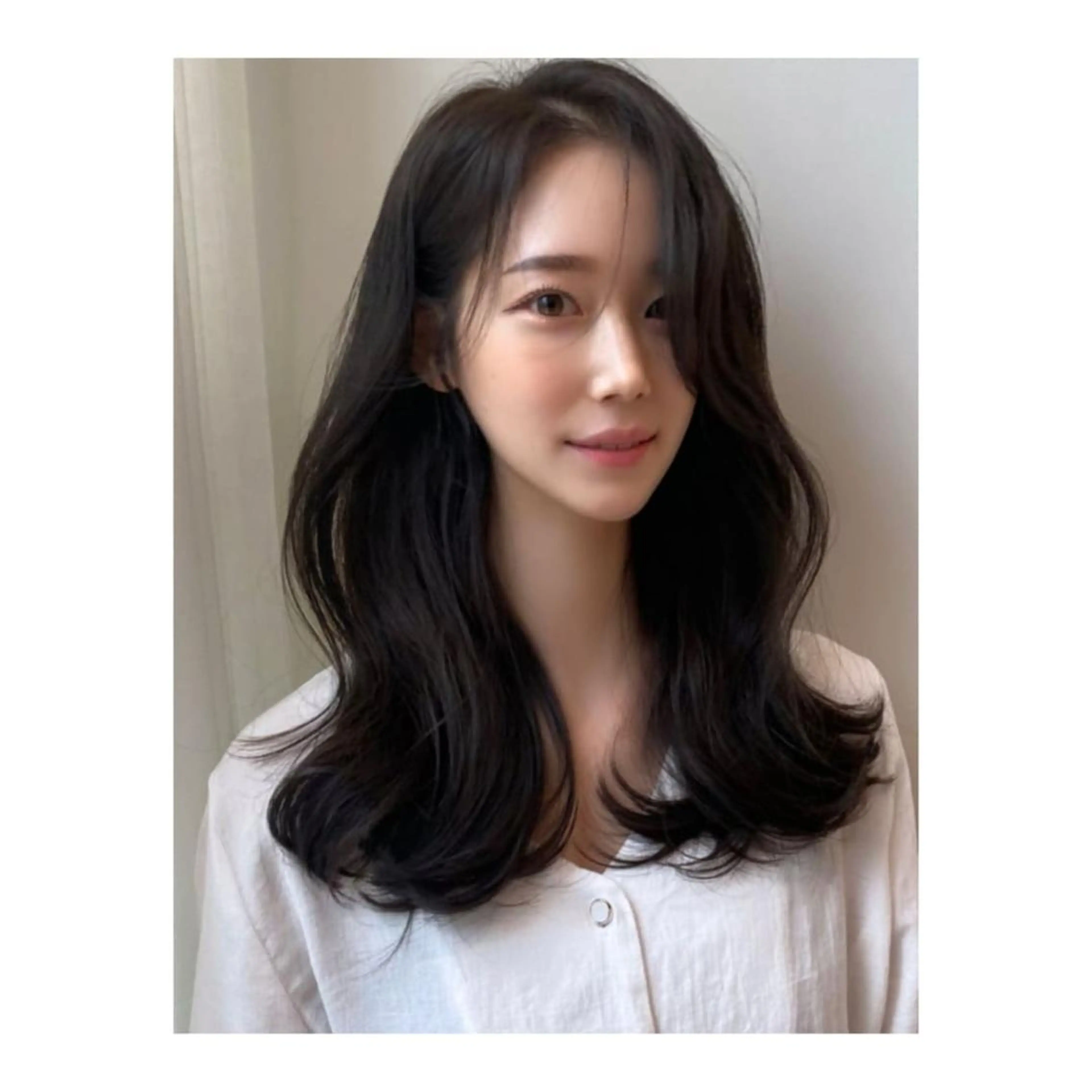 ロング 韓国風ヘア 韓国特化エクステ🟨 エクステのヘアスタイル