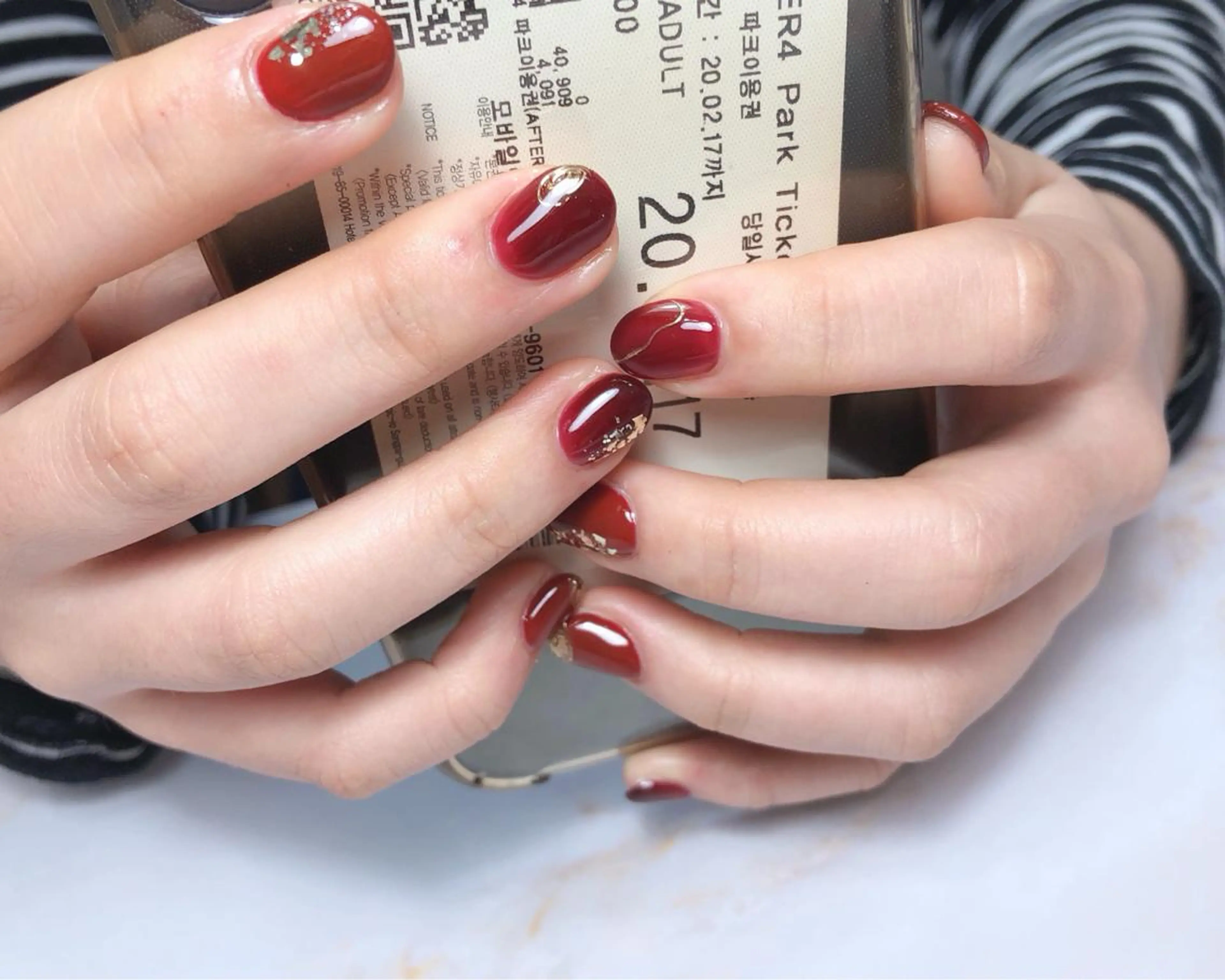 ネイル 成人式 持ち込み nail heron所属・saki_ nail heronのネイルデザイン