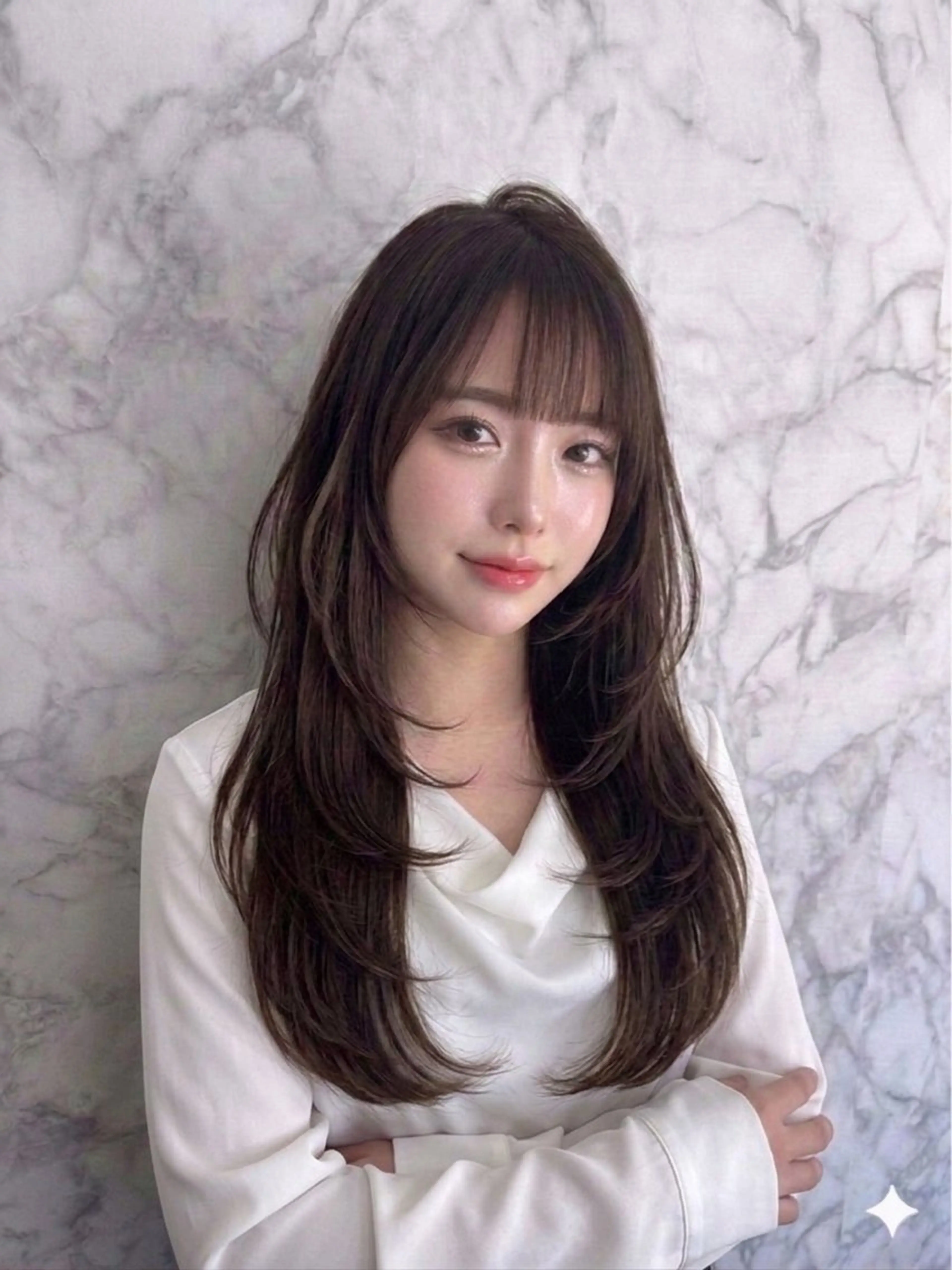 （🕊️4月限定価格🕊️）💭うる艶カラー＋デザインカット💭※必ず詳細をご覧下さい！の写真