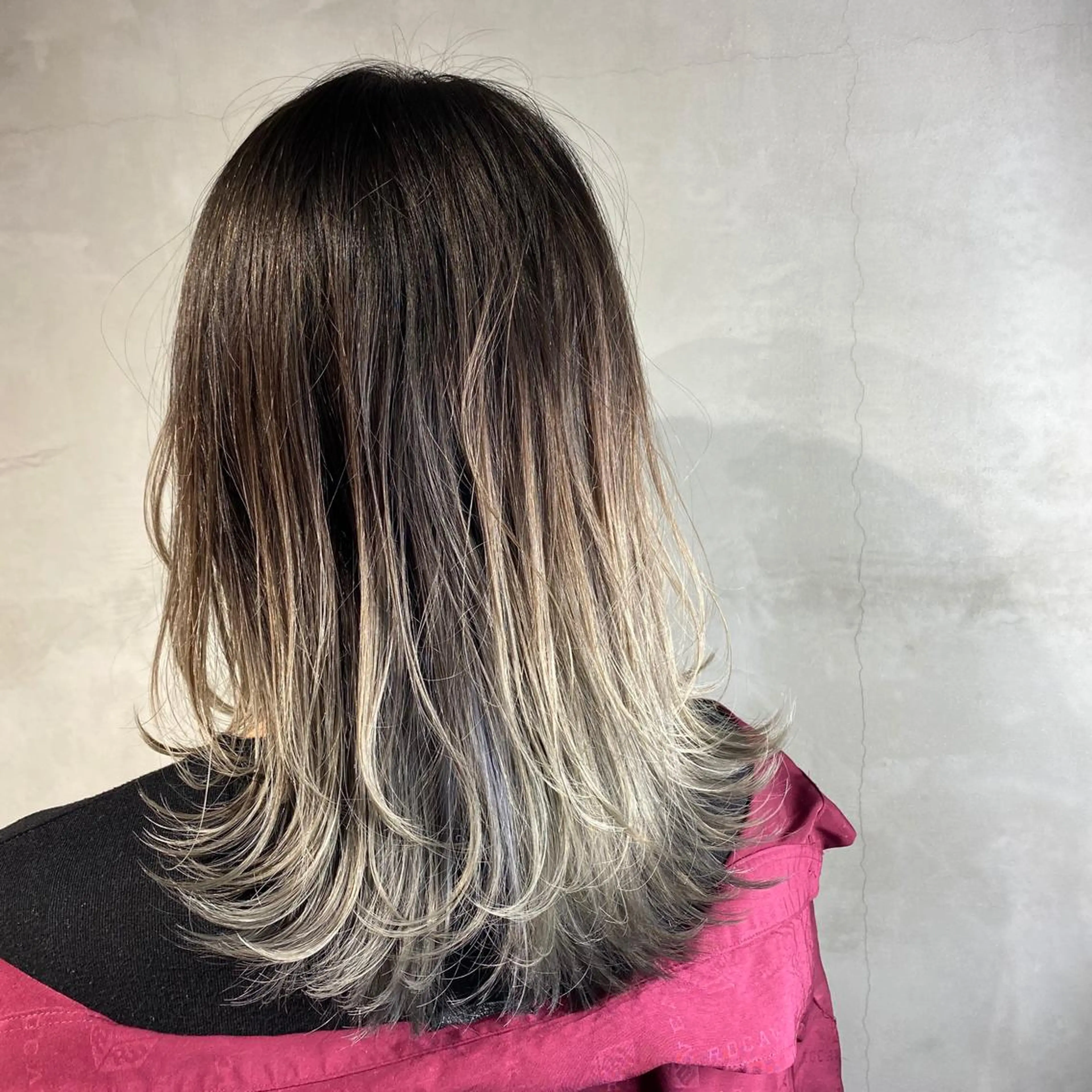 ミディアム カラー グラデーションカラー 清水 美雪のヘアスタイル