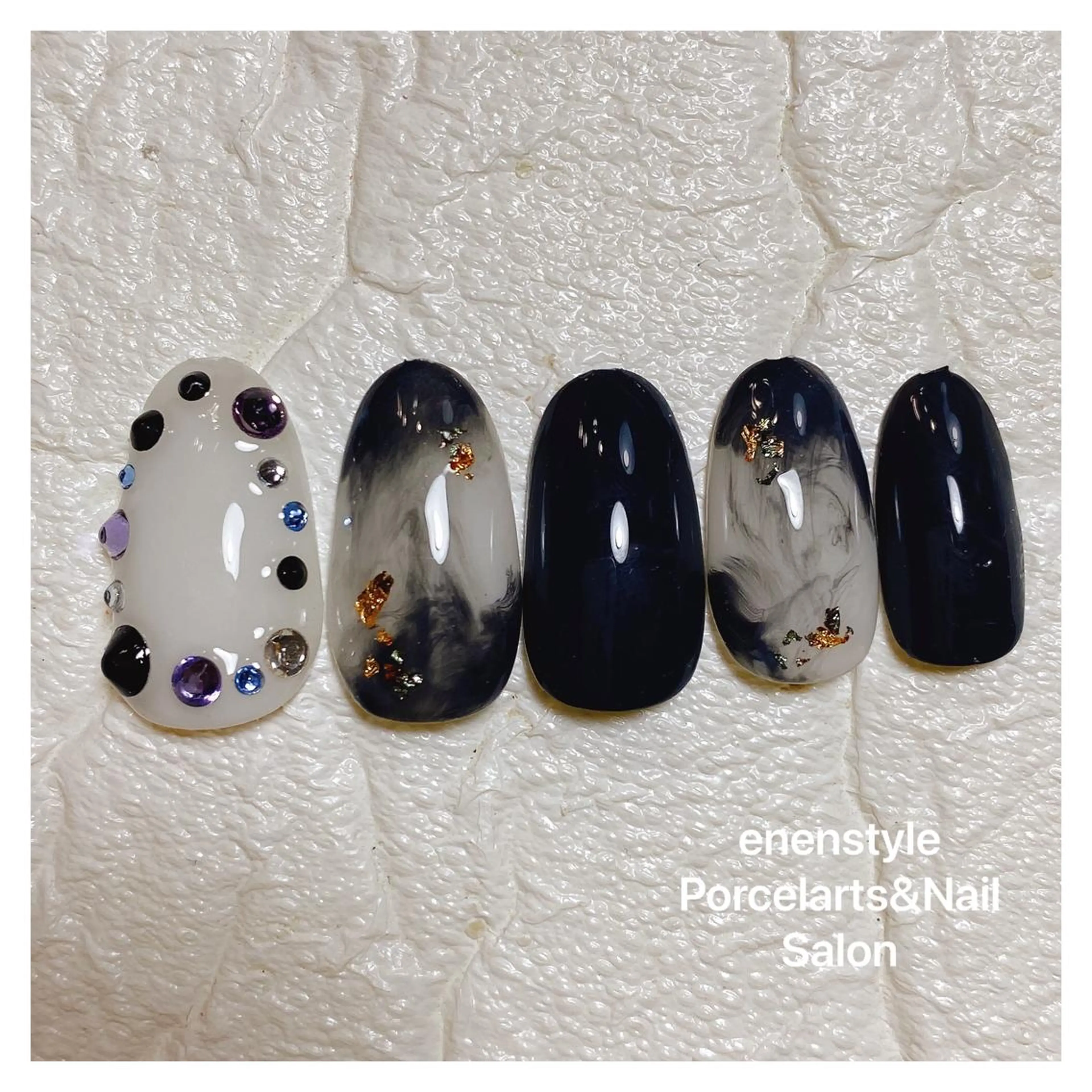 ミディアム ネイル ハンドネイル 👑enen style👑のネイルデザイン