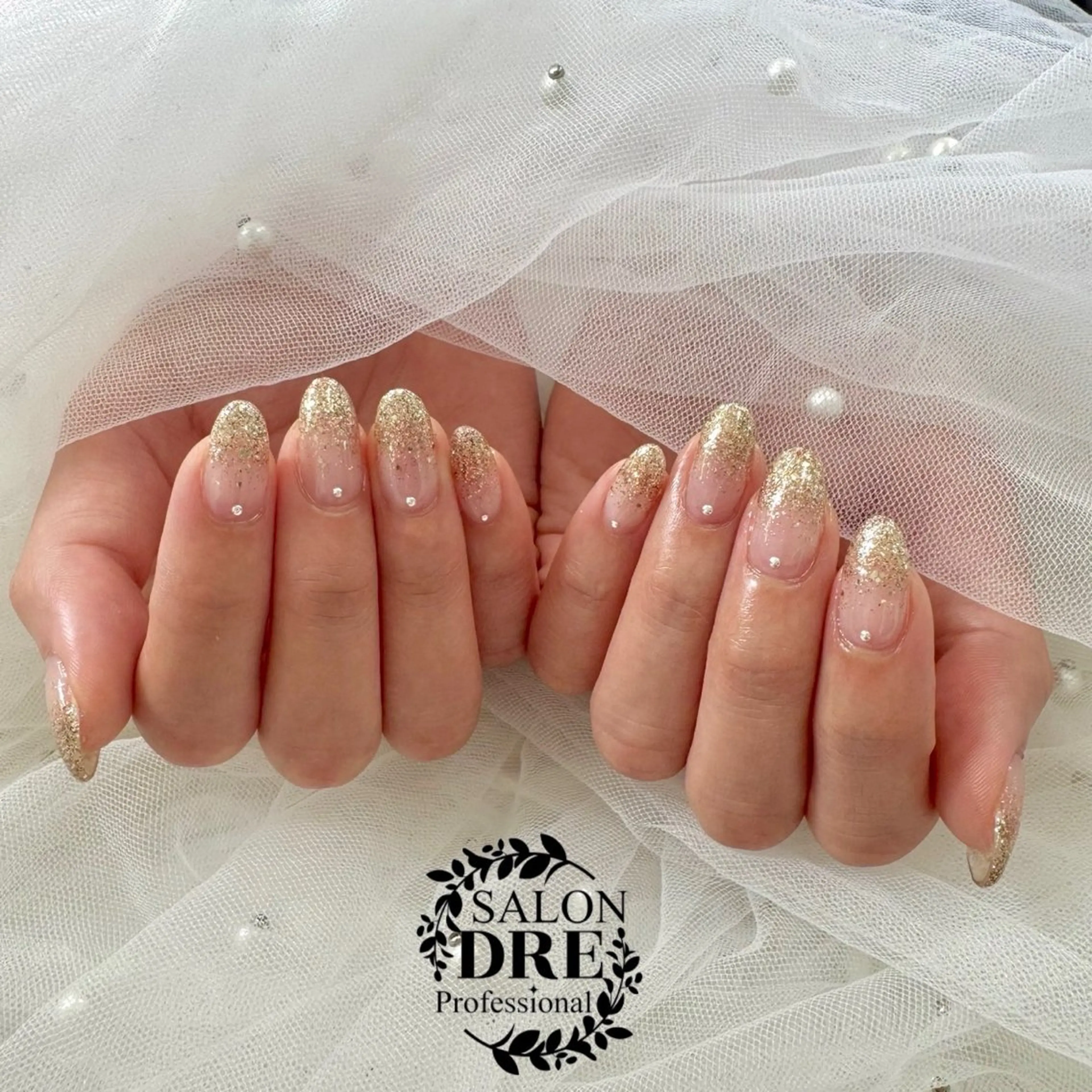 ネイル グラデーション ラメ(グリッター) ラメグラデーション シンプルネイル salonDRE MIYUKIのネイルデザイン