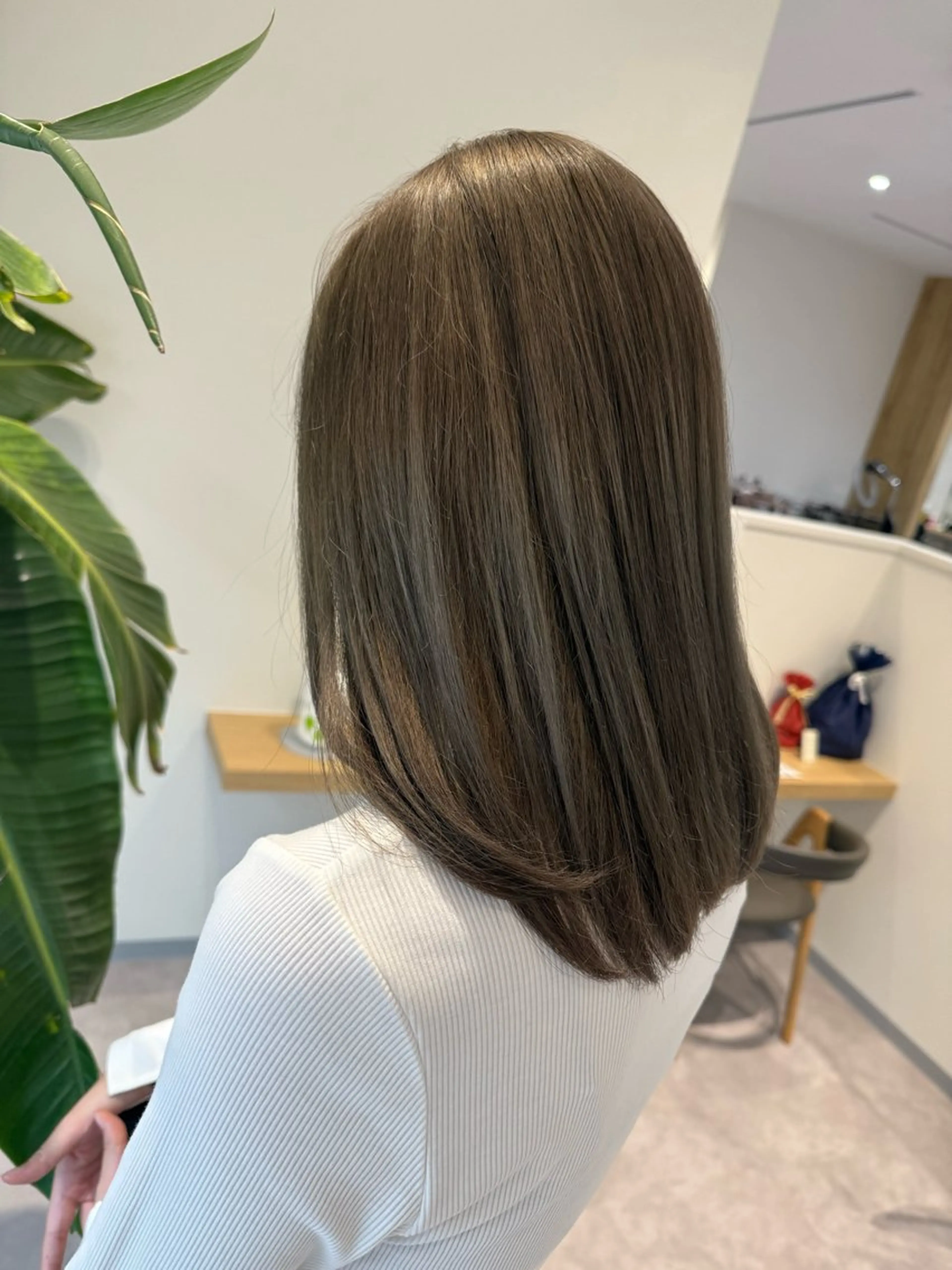 カラー 透明感カラー グレージュ ハイライトカラー ミルクティーグレージュ カット ヘアカラー 割引き実施中🈹 長谷川紗羅のヘアスタイル