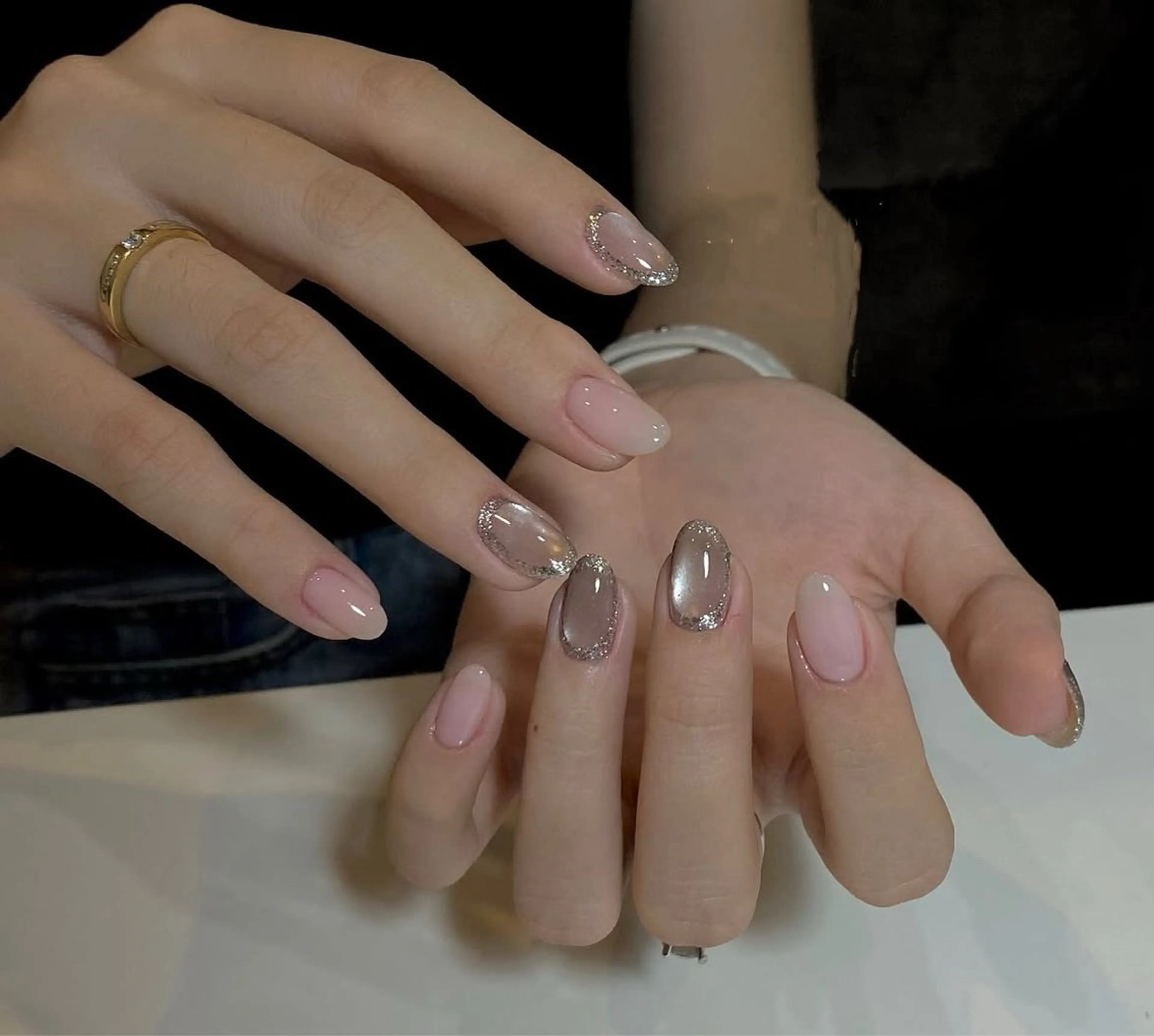 ネイル チークネイル フットネイル フレンチネイル グラデーション 韓国ネイル Ribbonnail salonのネイルデザイン