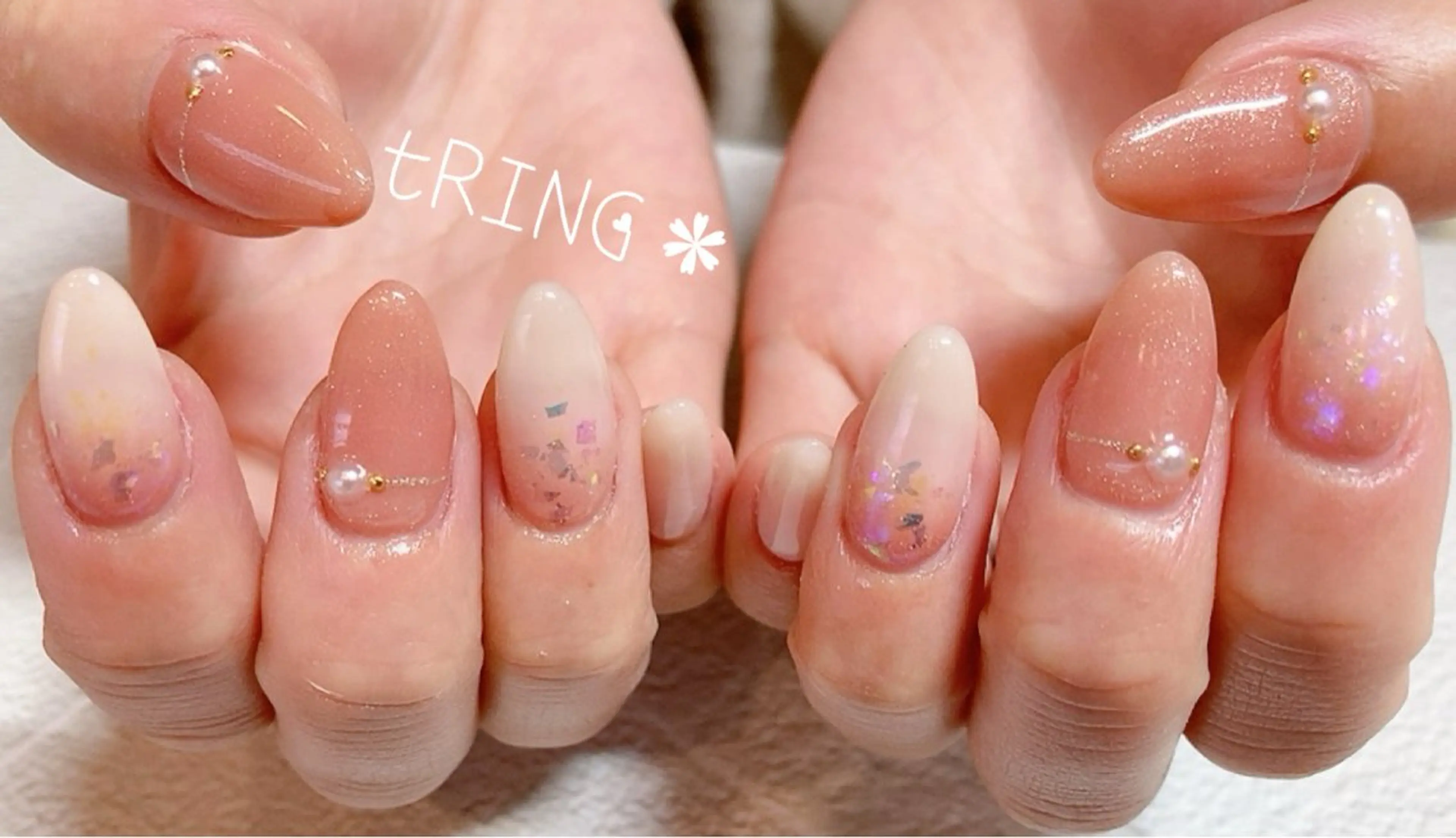 ネイル ハンドネイル tRING＊ しいの木台のネイルデザイン