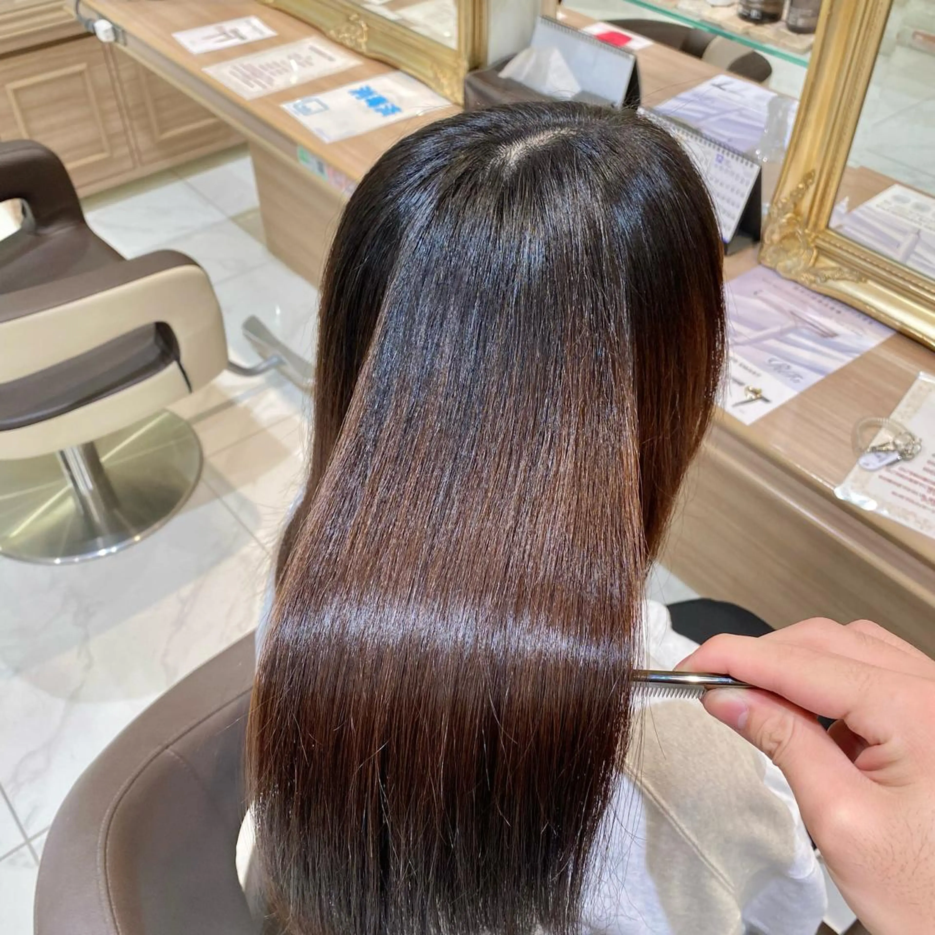 ロング 縮毛矯正 トリートメント ✨美髪／縮毛矯正 講師 ／塚田健✨のヘアスタイル