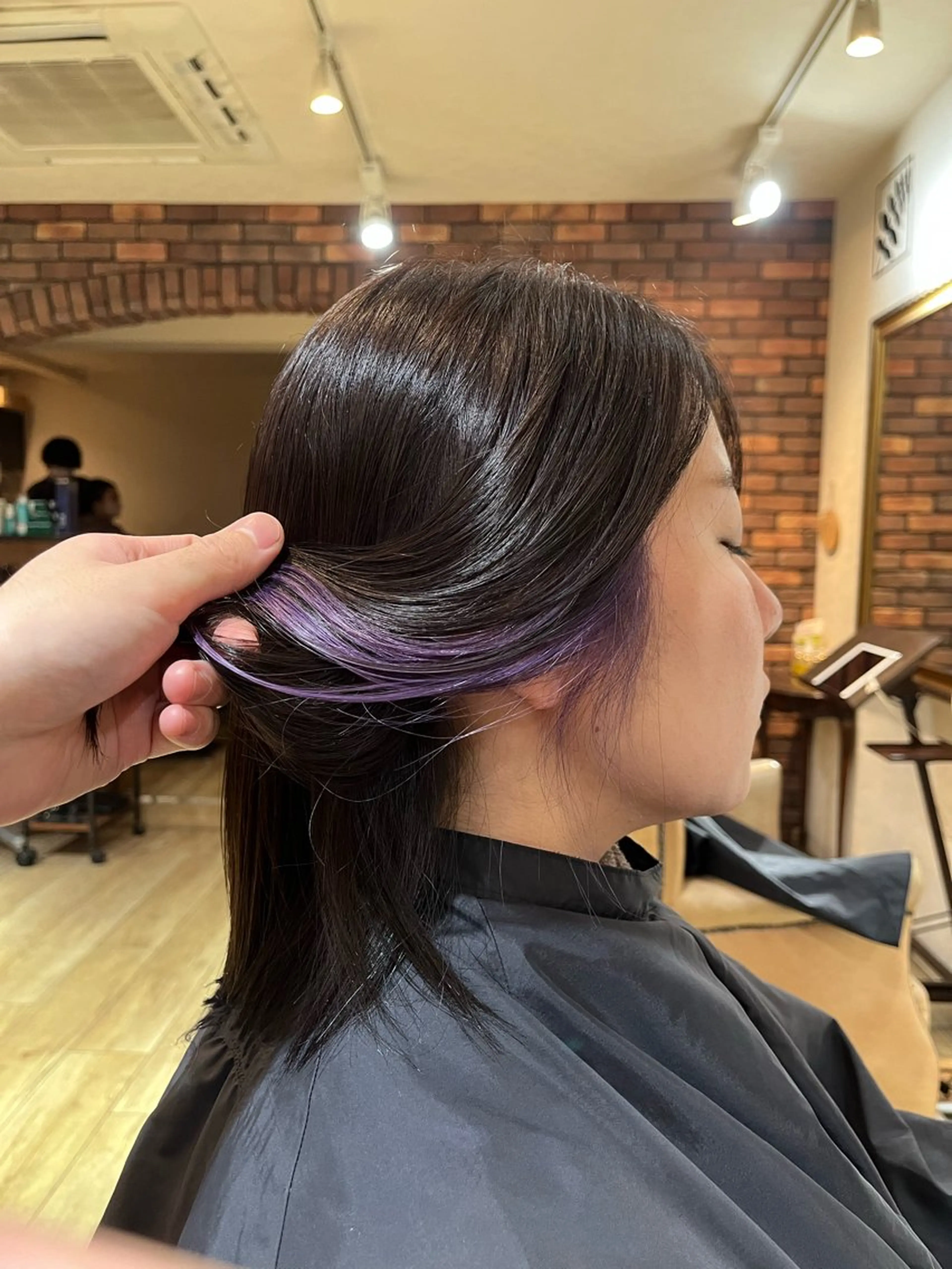 ショート カラー インナーカラー パープルカラー ヘアカラー 中園康 /カラー/ブリーチのヘアスタイル