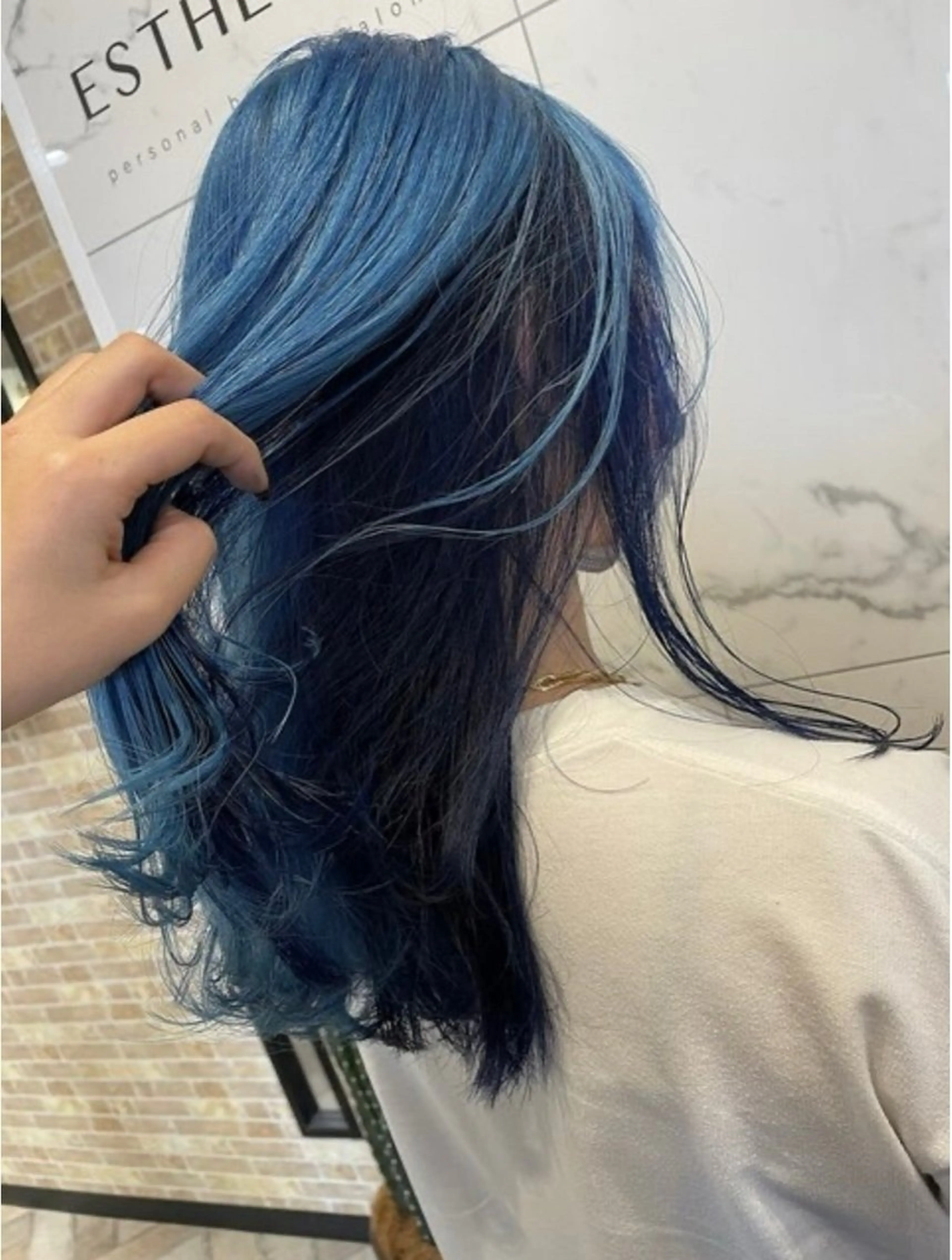 セミロング カラー ブリーチ ヘアカラー Mika/💈 モデル募集中のヘアスタイル