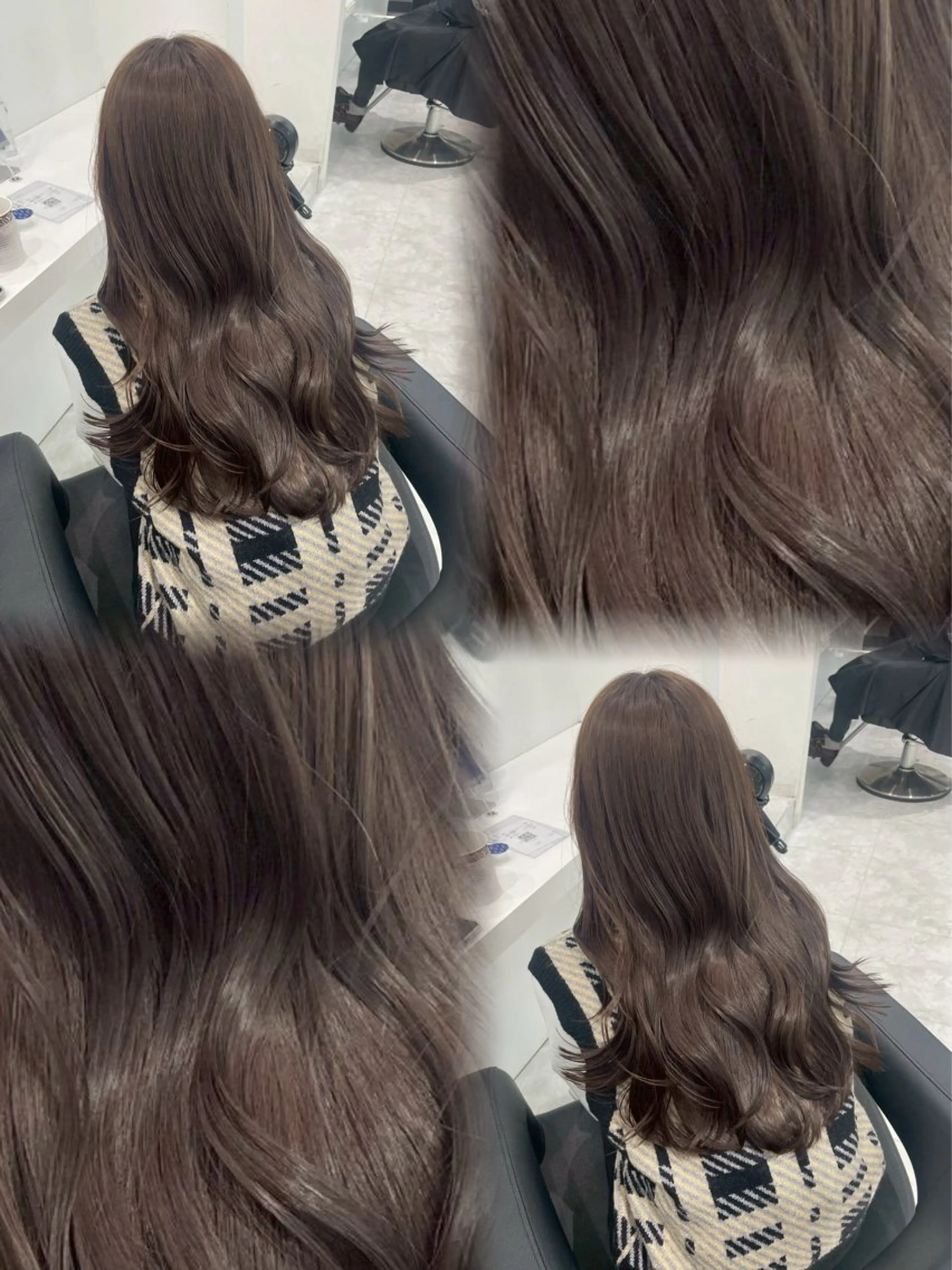 ロング ヘアカラー トリートメント 艶モテ・韓国風🌹 HIKARUのヘアスタイル