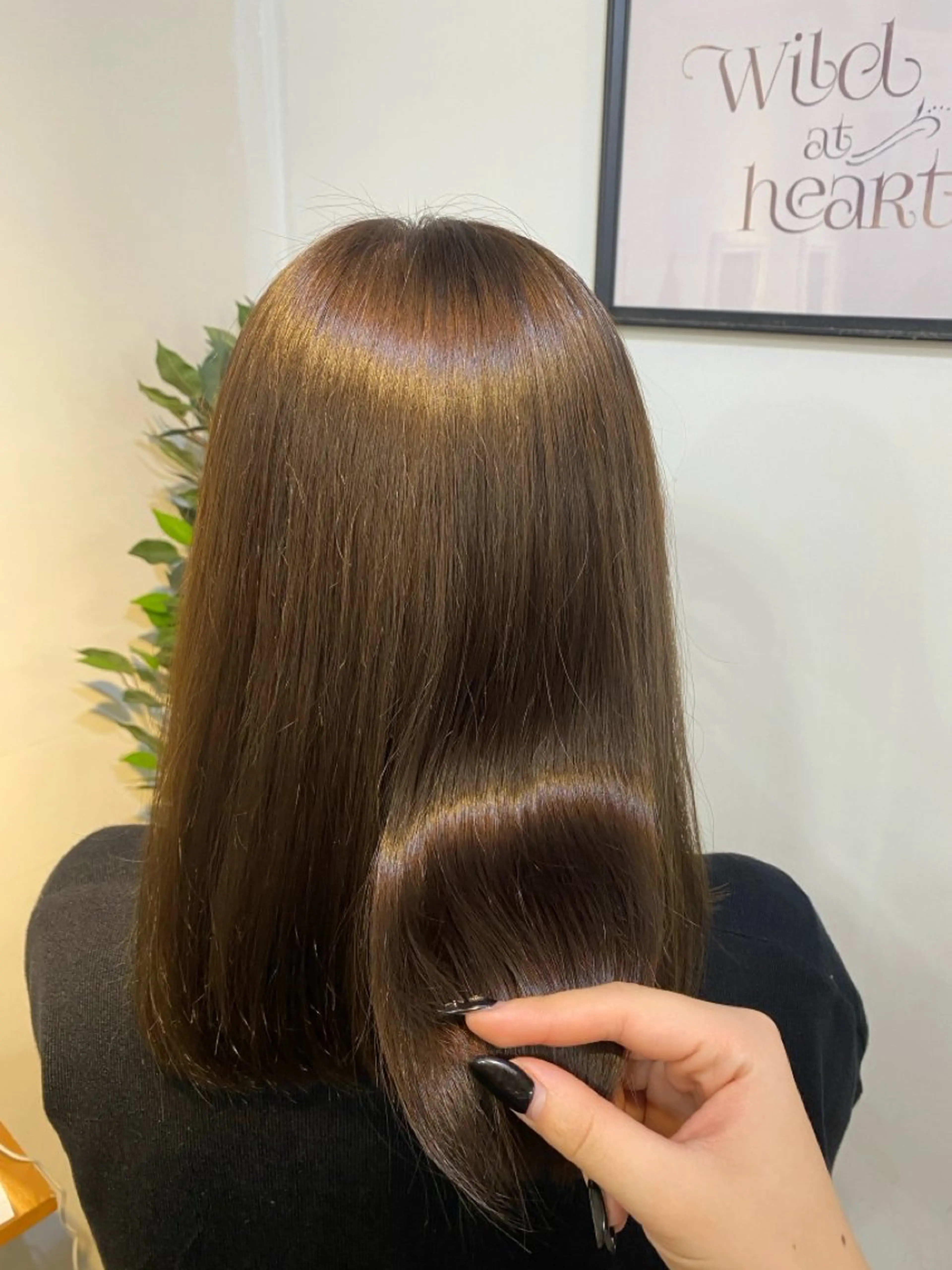 ミディアム ヘアカラー 松井 優佳のヘアスタイル