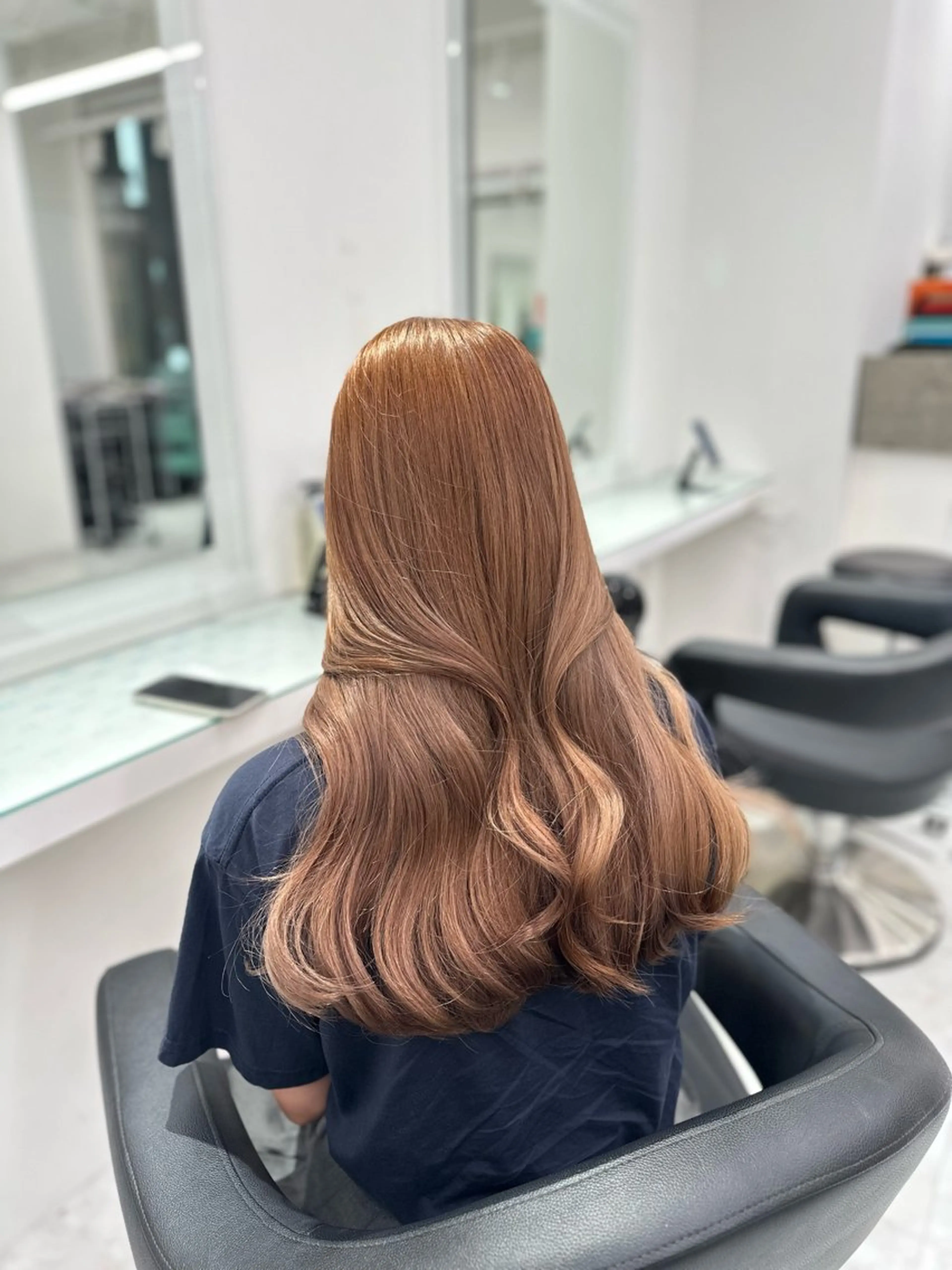 セミロング カラー ヘアカラー トリートメント ヘッドスパ ヘアセット ❄最強かわいいカラー ❄️MINA❄️のヘアスタイル